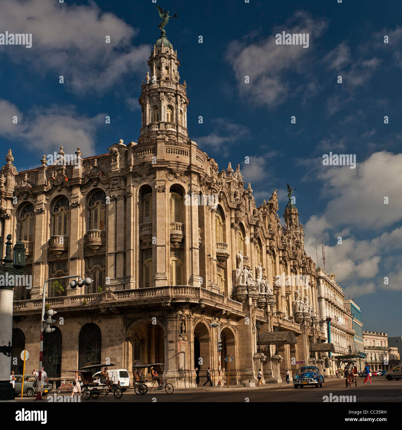 Gran Teatro de la Habana. Home a Ballet Nacional de Cuba e cubani Opera Nazionale. Neobaroque edificio nel centro di Avana, Cuba Foto Stock