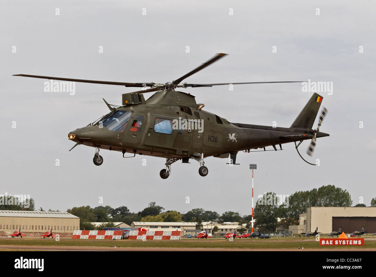 Un Augusta A109 elicottero dell esercito belga Foto Stock