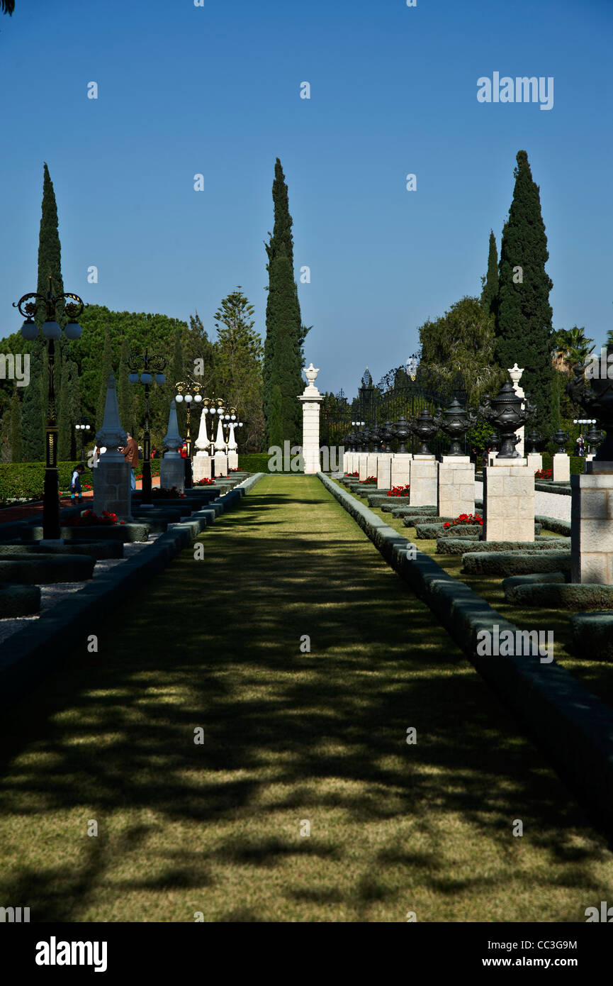 I Bahai giardini e Santuario di Akko Israele Foto Stock