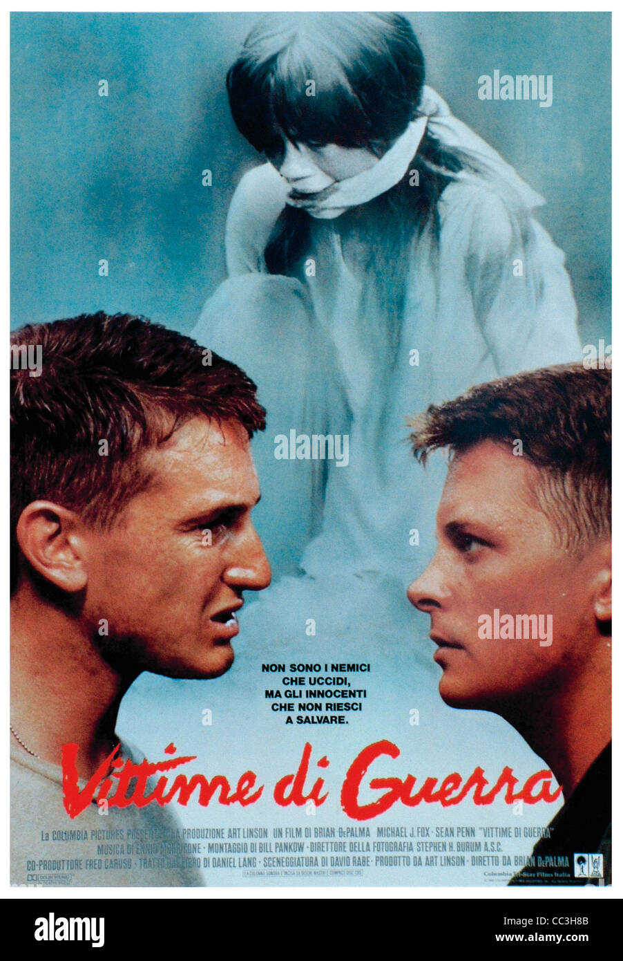 Cinema: le vittime della guerra Director Brian De Palma 1989 Poster Foto Stock