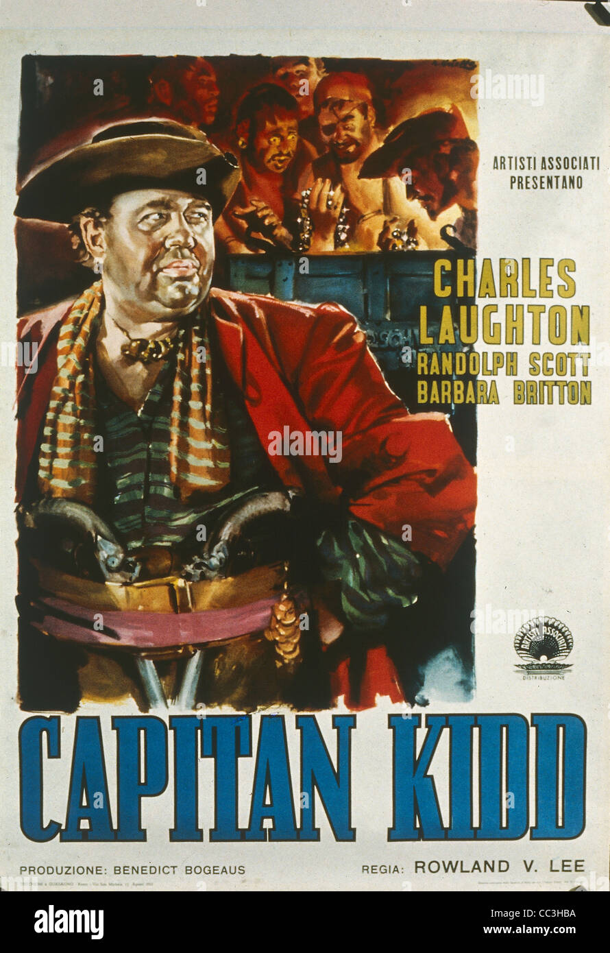 Cinema Poster: Captain Kidd, 1945, diretto da Rowland Vance Lee. Foto Stock