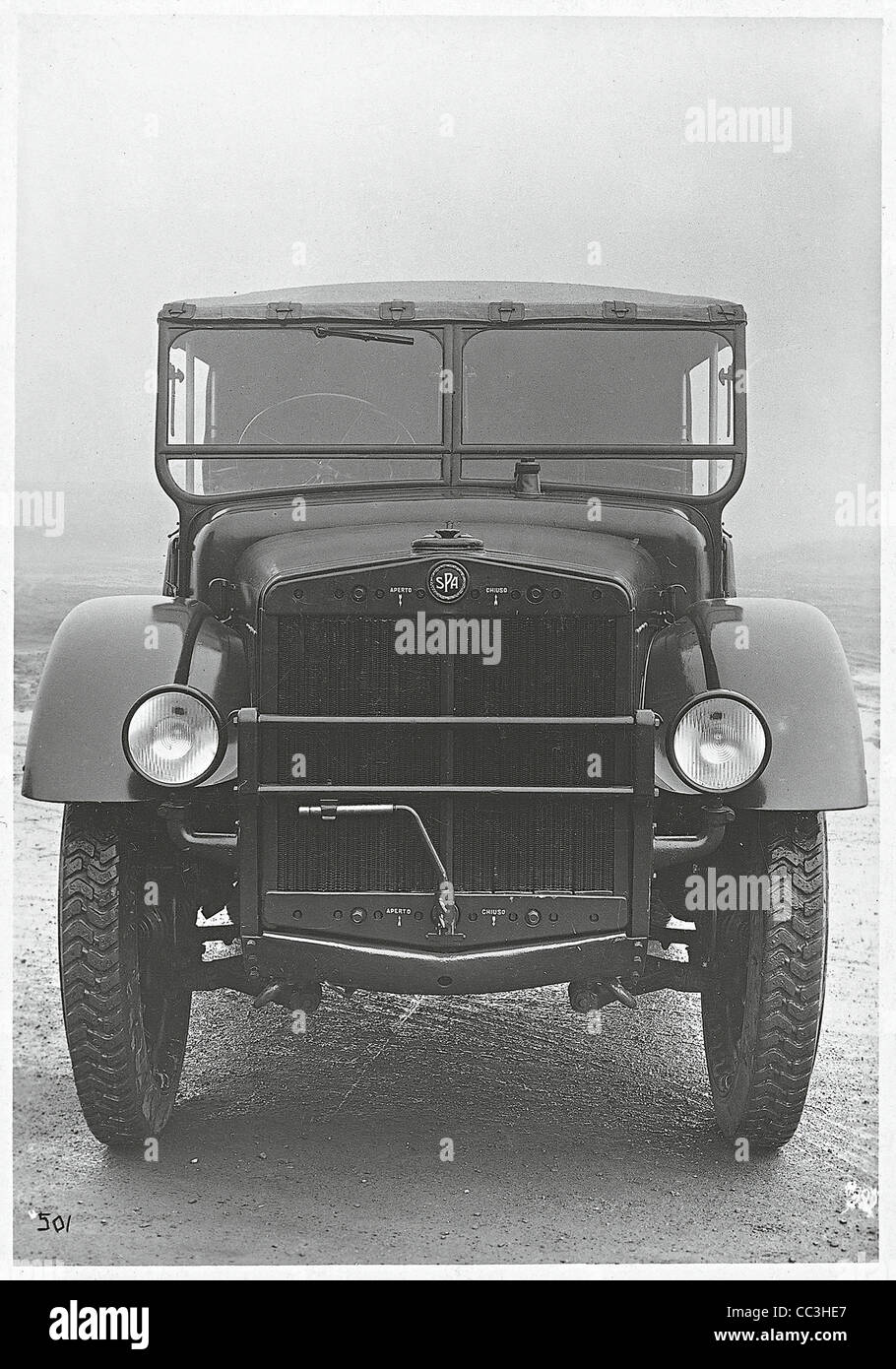 I veicoli militari del XX secolo Italia Fiat Spa Tl37 luci del trattore a circa 1940 Foto Stock