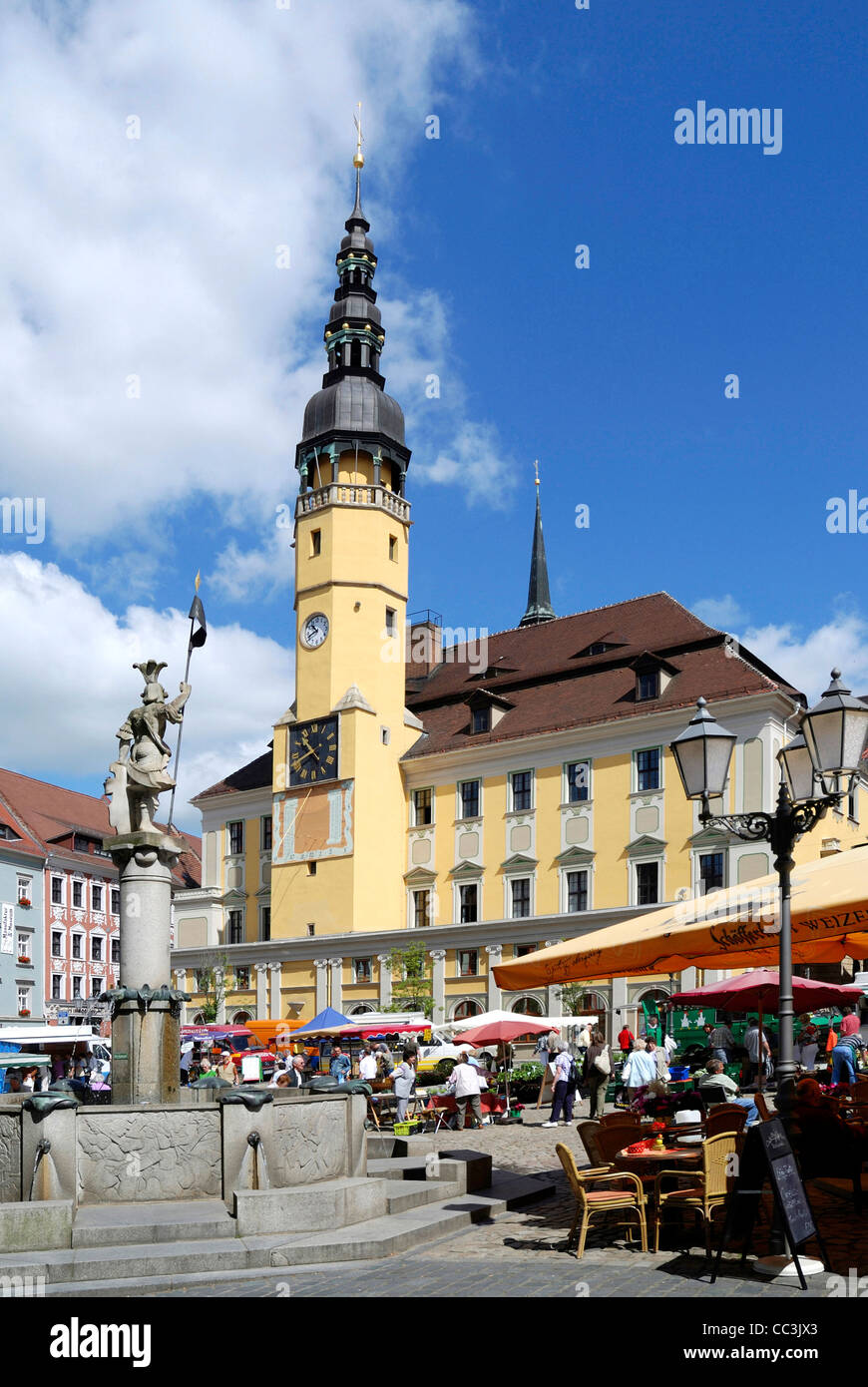 Il municipio della città vecchia di Bautzen. Foto Stock