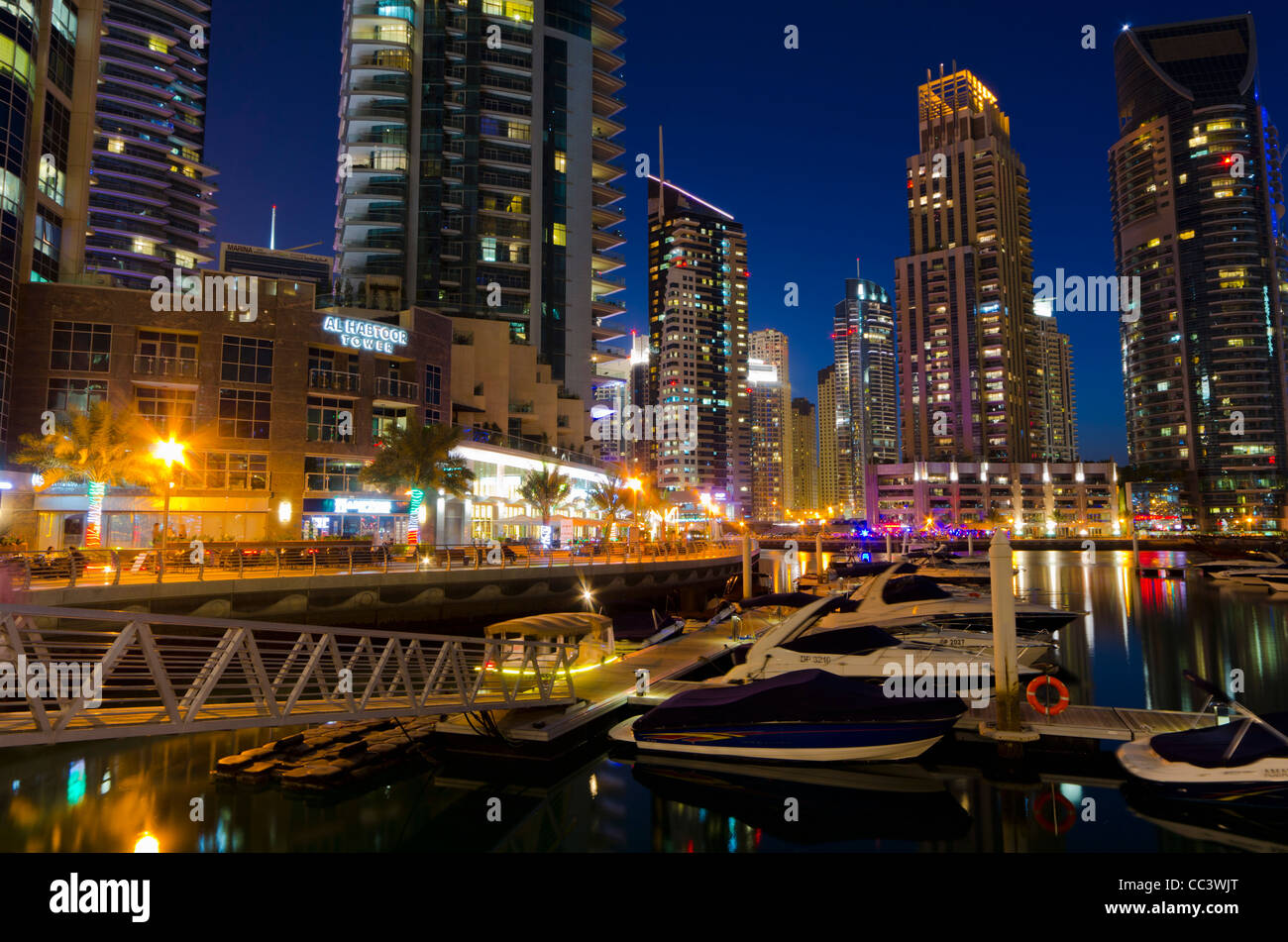 I UAE Dubai, Dubai Marina Foto Stock