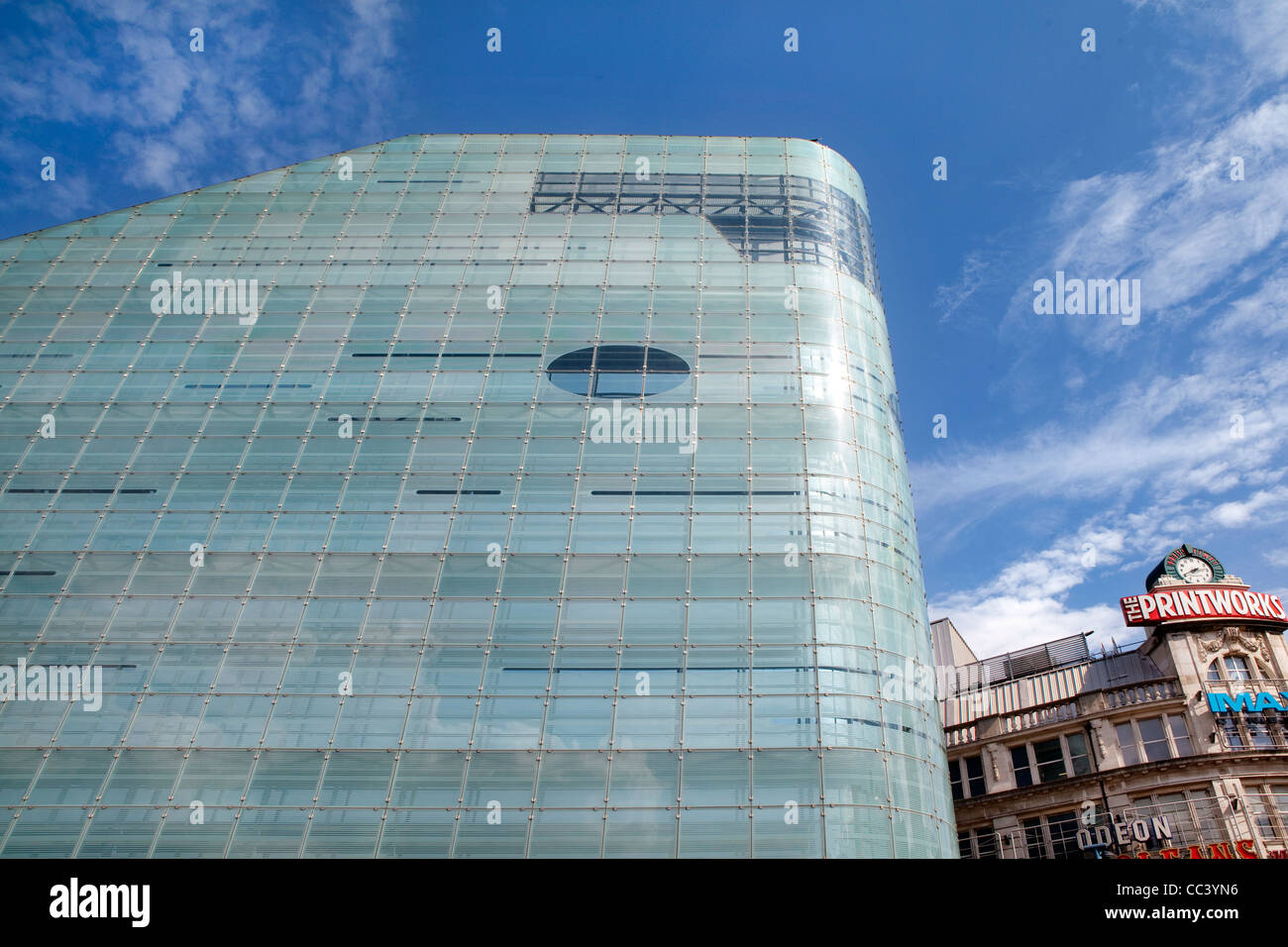 Il nuovo Museo Nazionale del calcio edificio in Manchester, Regno Unito Foto Stock