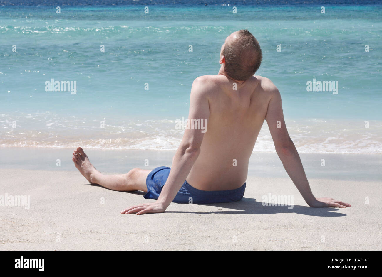 Relax in riva al mare Foto Stock