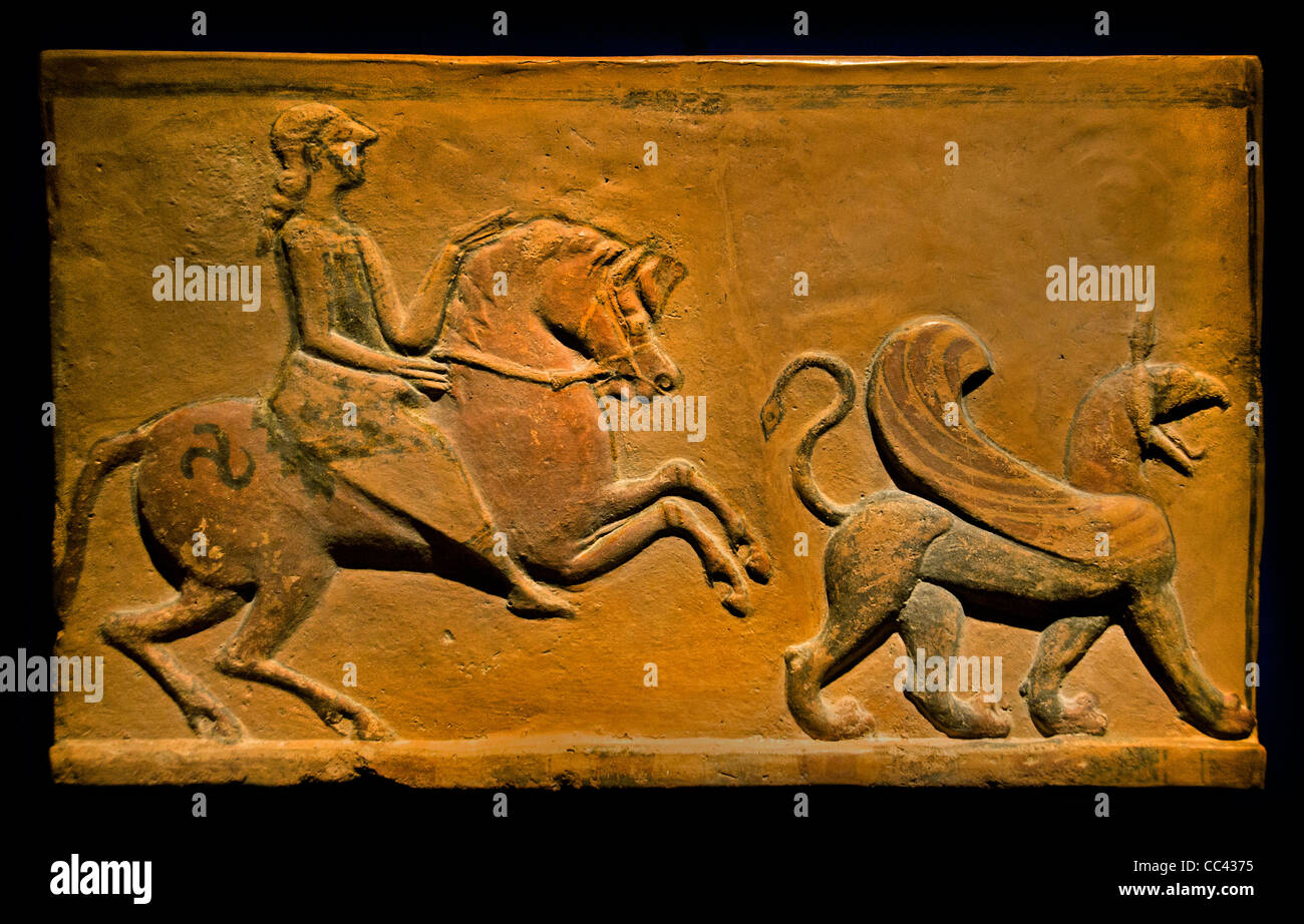Frigia ceramica rilievo 600 BC Turchia Anatolia turco Foto Stock