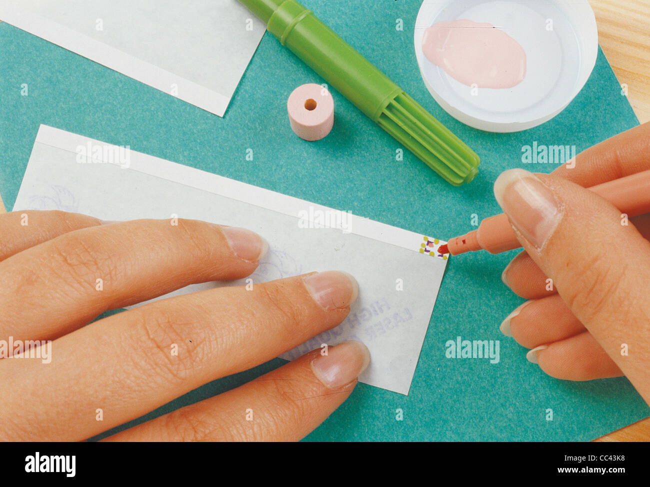 La raccolta: negozi di articoli in miniatura per pannolini per bambini per la realizzazione del supporto (2) Foto Stock