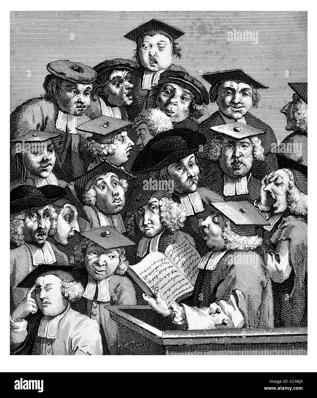 La Lecture le opere di Hogarth pubblicato Londra 1833 Foto Stock