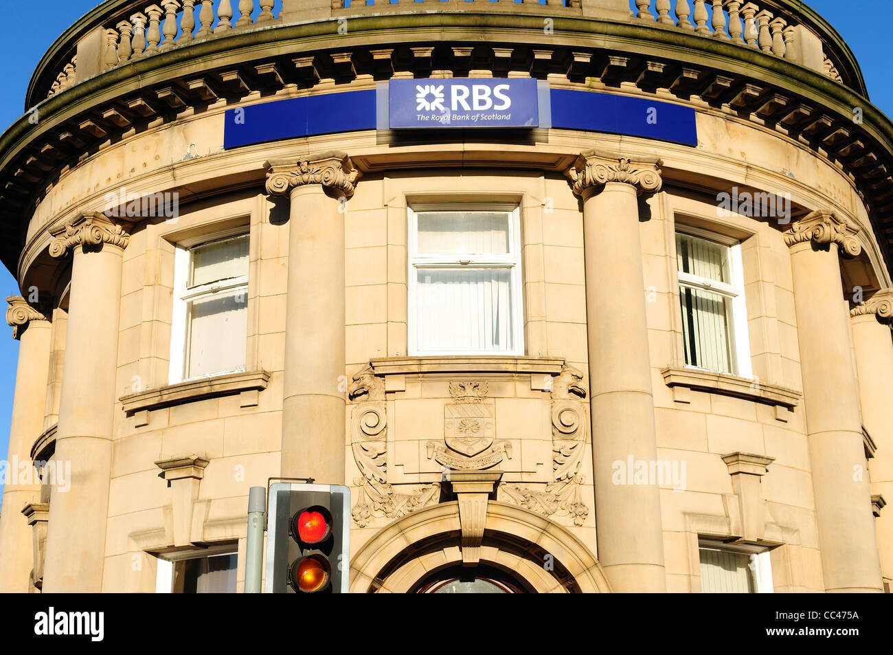 Banca RBS Chesterfield Derbyshire in Inghilterra. Foto Stock