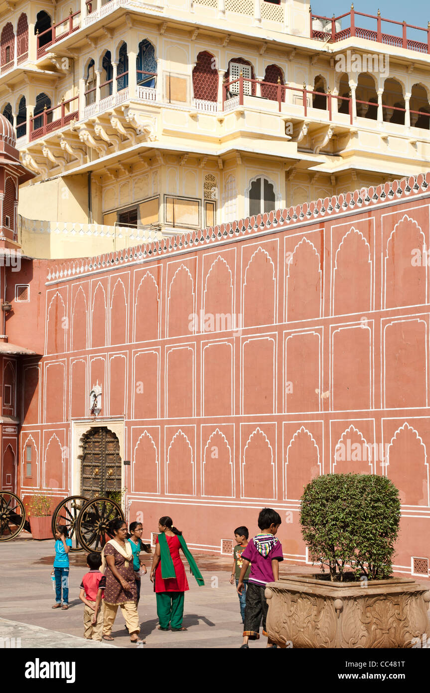 Palazzo di Città, Jaipur, India Foto Stock