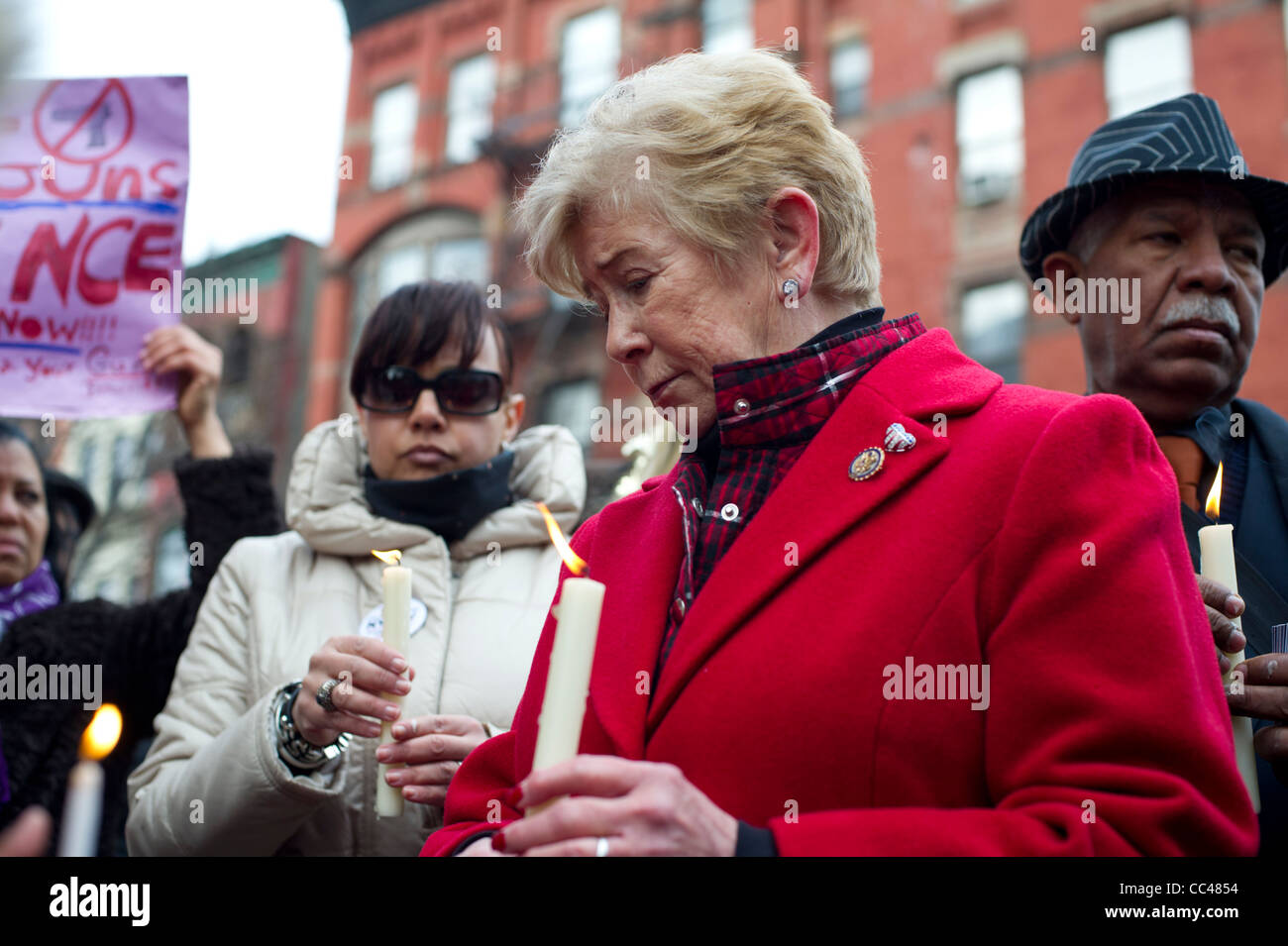 "Troppe vittime' marzo e nel rally di Harlem in New York Foto Stock