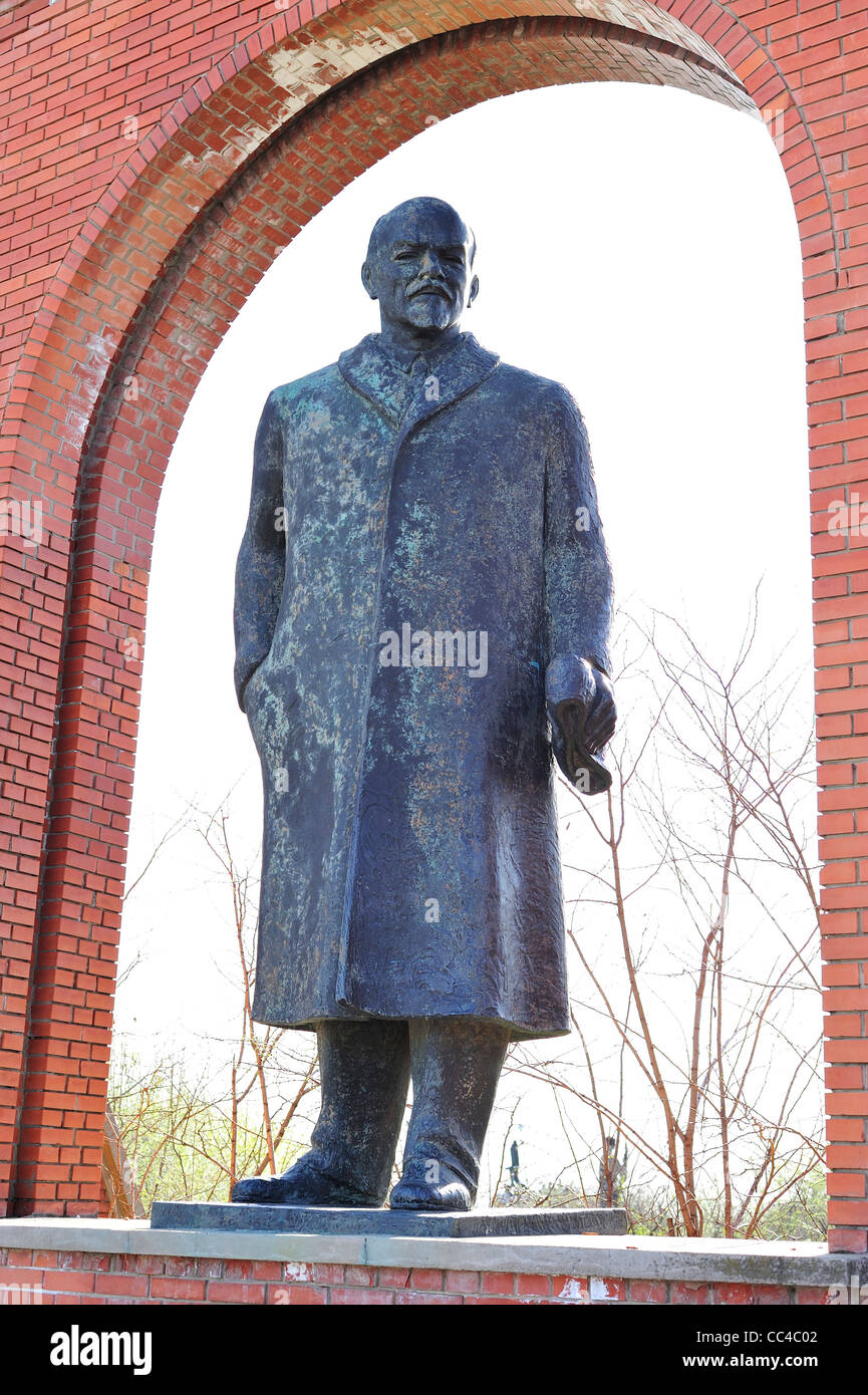 Lenin statua, Memento Park, Budapest, Ungheria Foto Stock