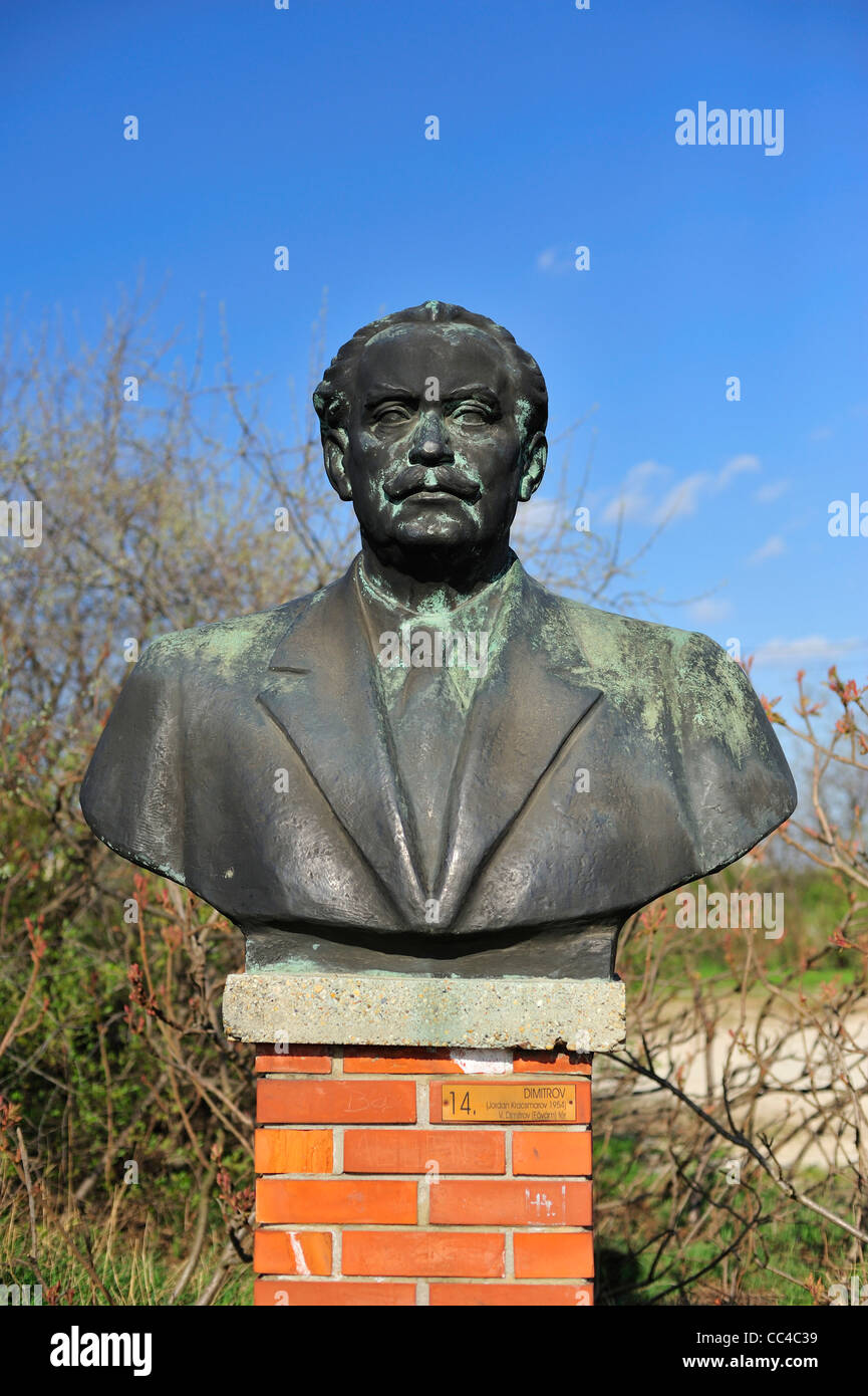 Georgi Dimitrov il busto, Memento Park, Budapest, Ungheria Foto Stock