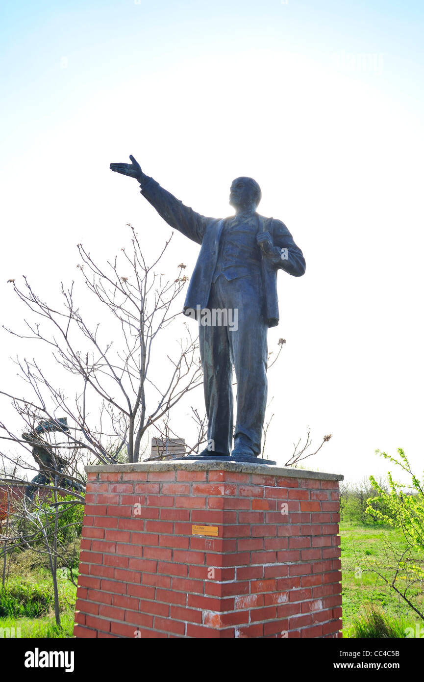 Lenin statua, Memento Park, Budapest, Ungheria Foto Stock