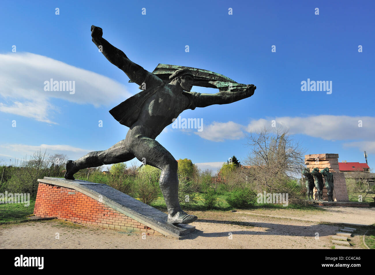 Repubblica dei Consigli monumento, Memento Park, Budapest, Ungheria Foto Stock