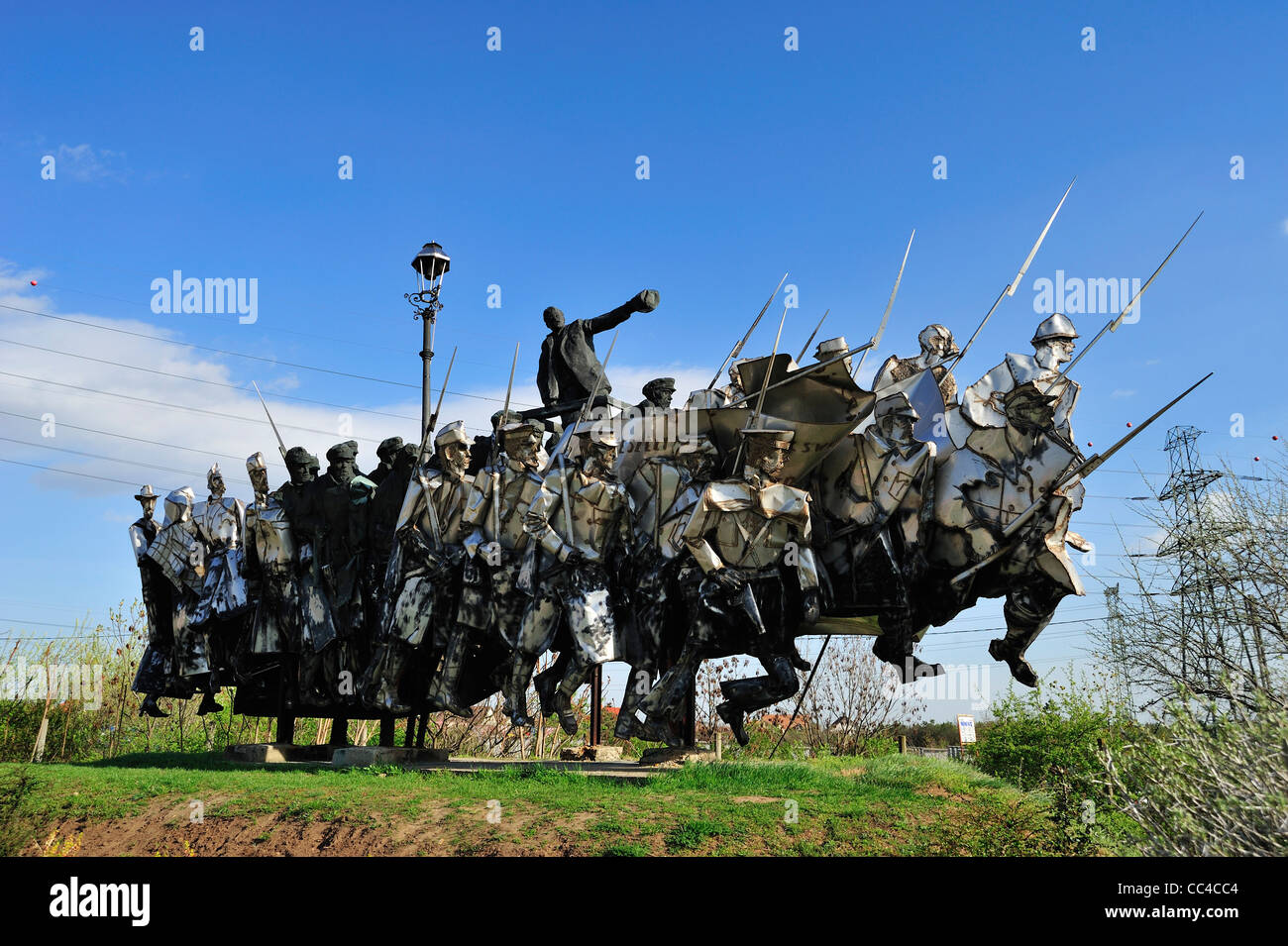 Il Béla Kun Memorial, Memento Park, Budapest, Ungheria Foto Stock