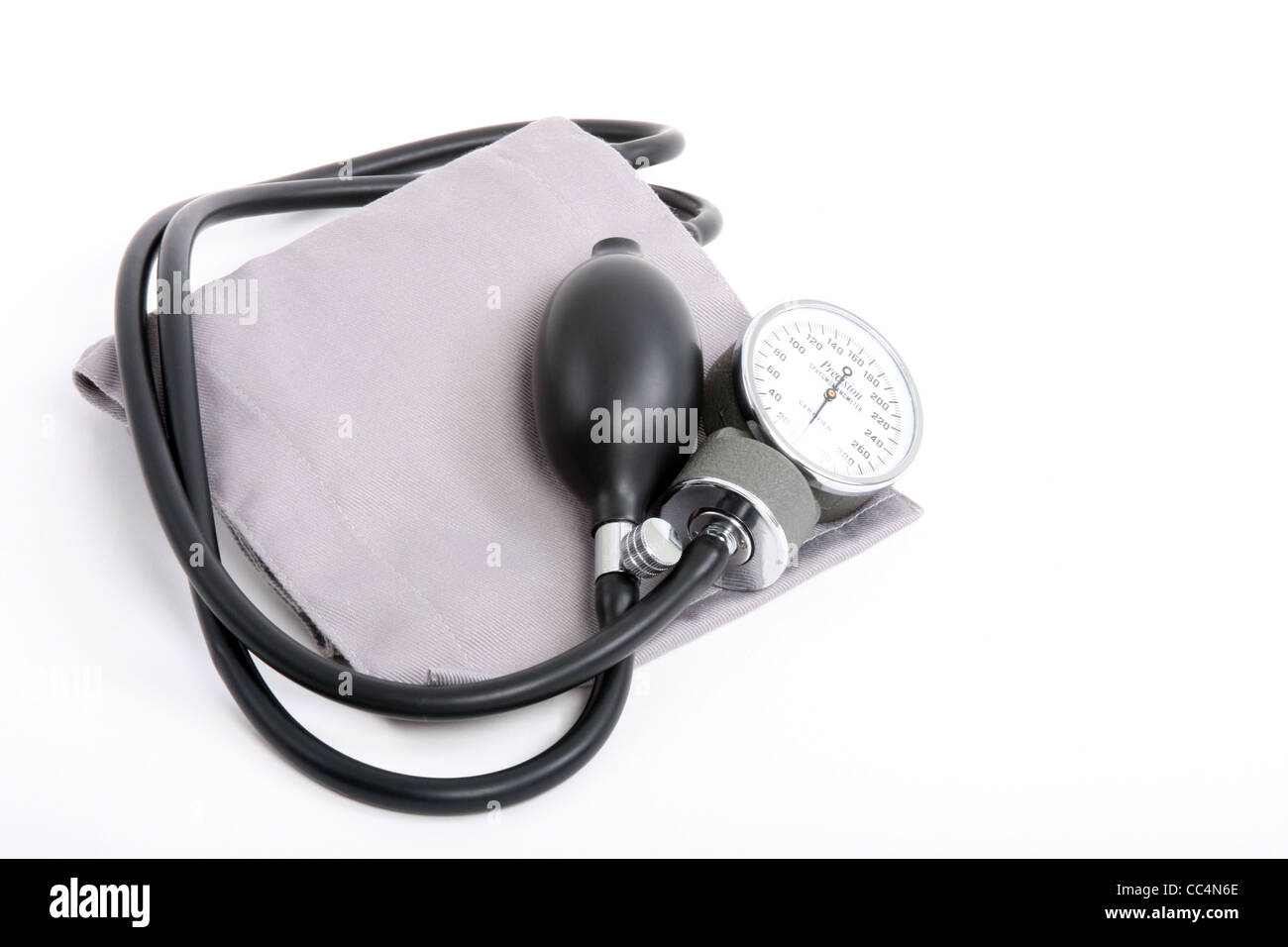 Uno sfigmomanometro monitor della pressione del sangue Foto Stock