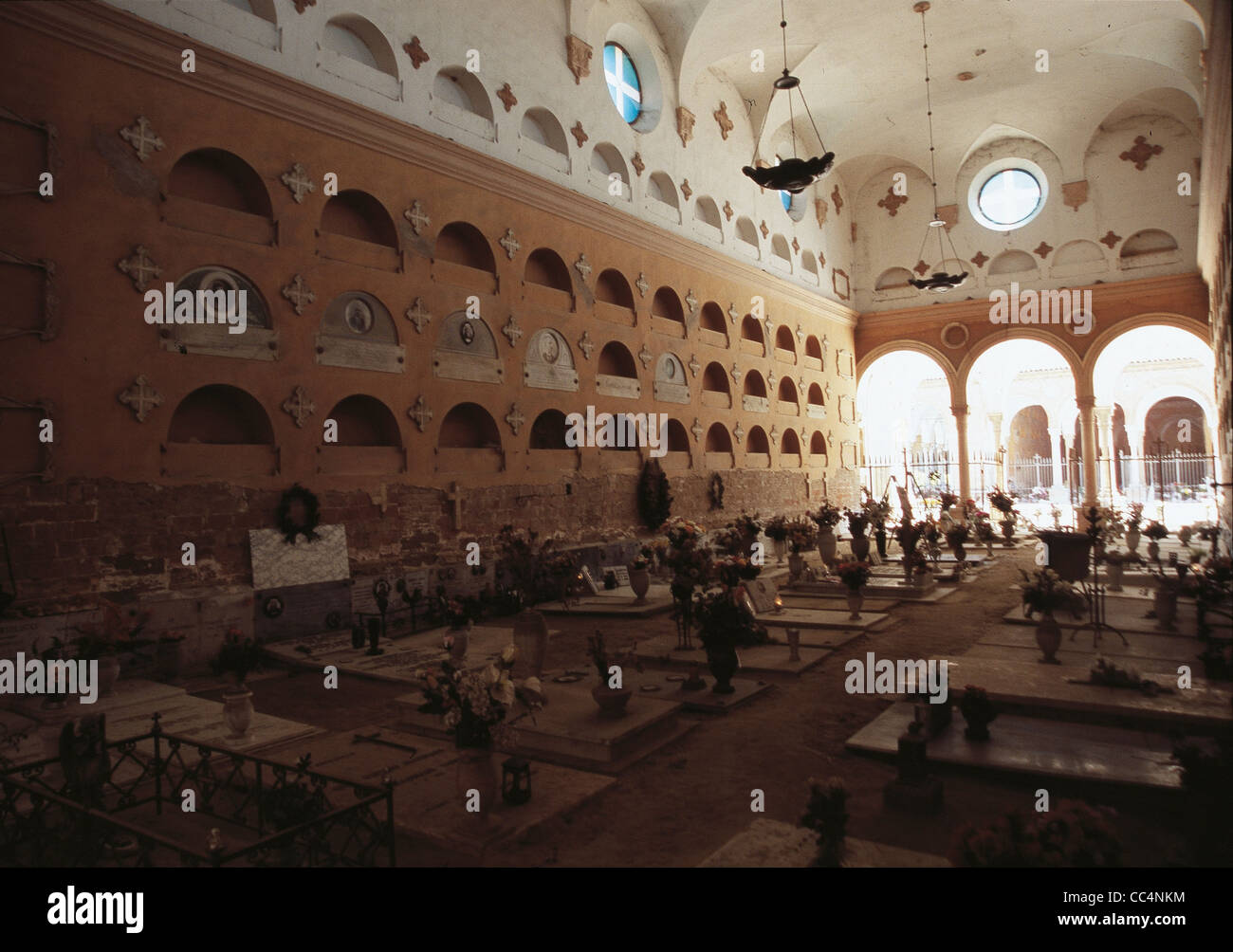 Emilia Romagna Ferrara Certosa Cimitero Monumentale Foto Stock