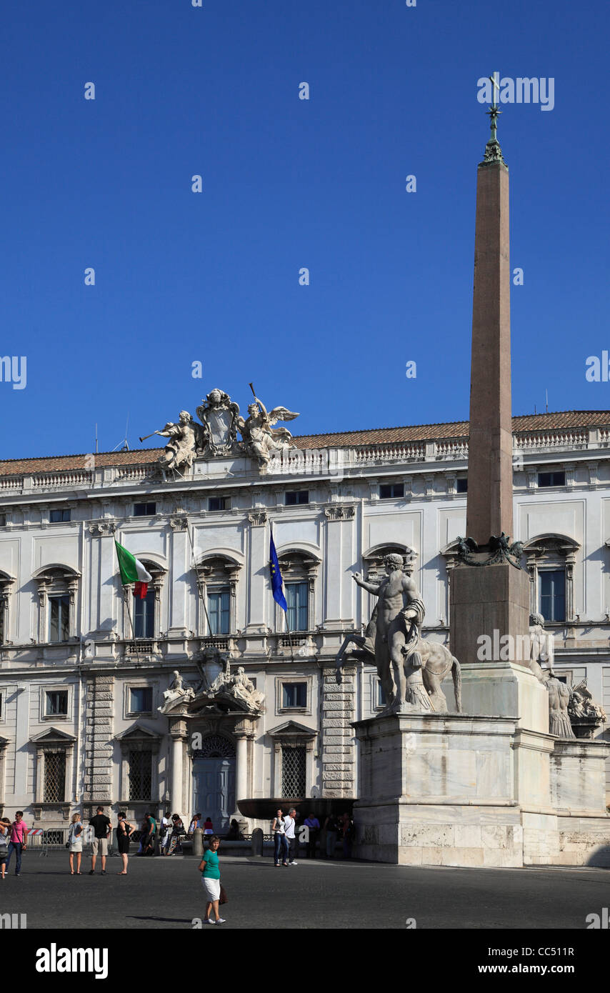 Italia Lazio Roma, Piazza del Quirinale, il Palazzo della Consulta, Corte costituzionale, Foto Stock