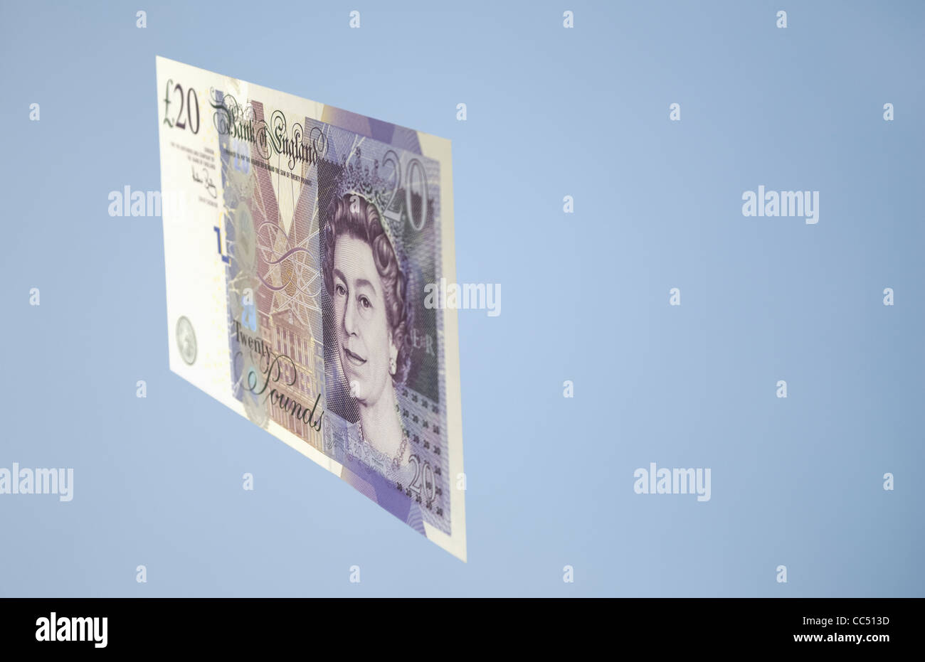 Venti pound note Foto Stock