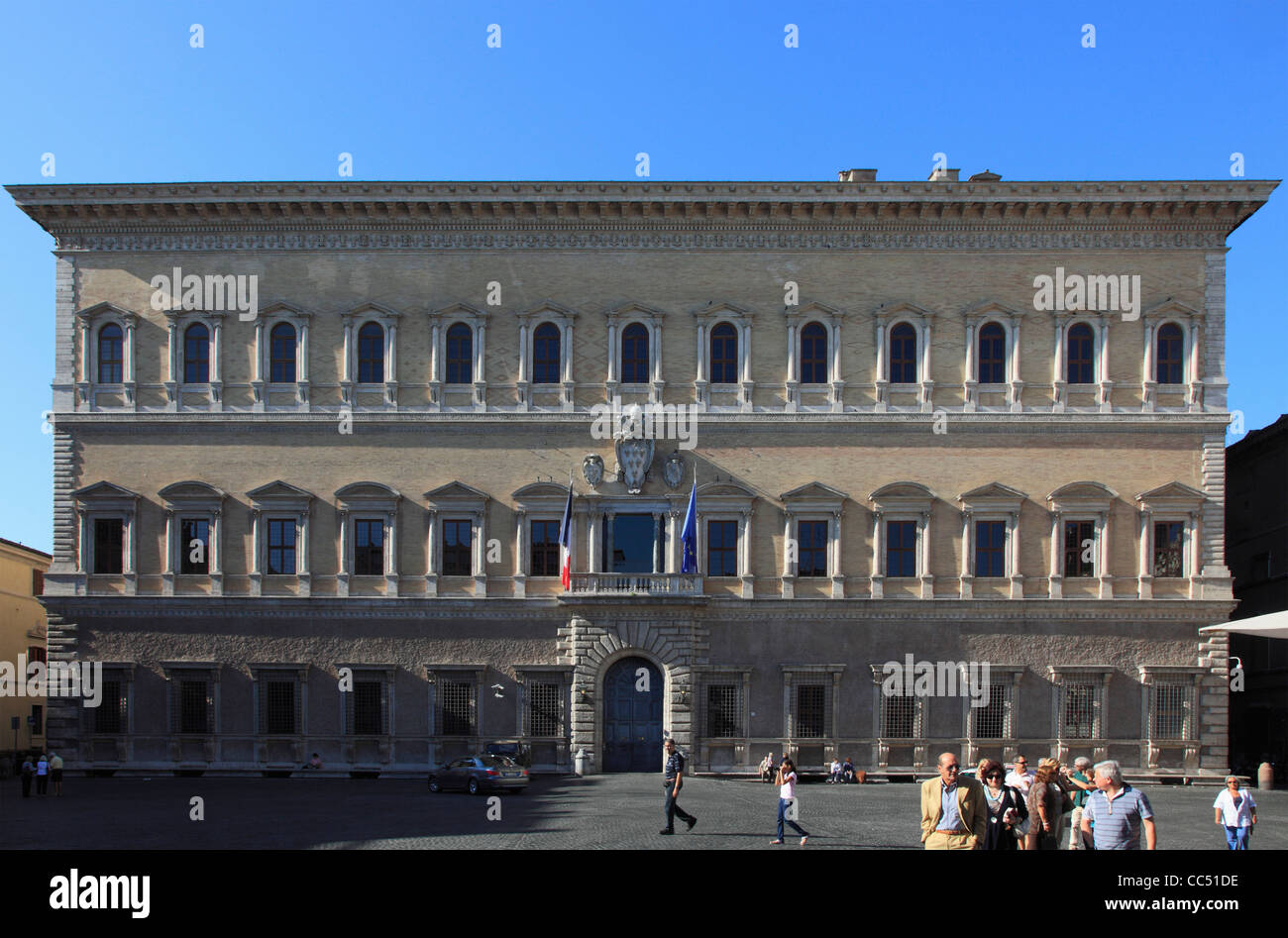 Italia Lazio Roma, Palazzo Farnese, palace, Ambasciata di Francia, Foto Stock