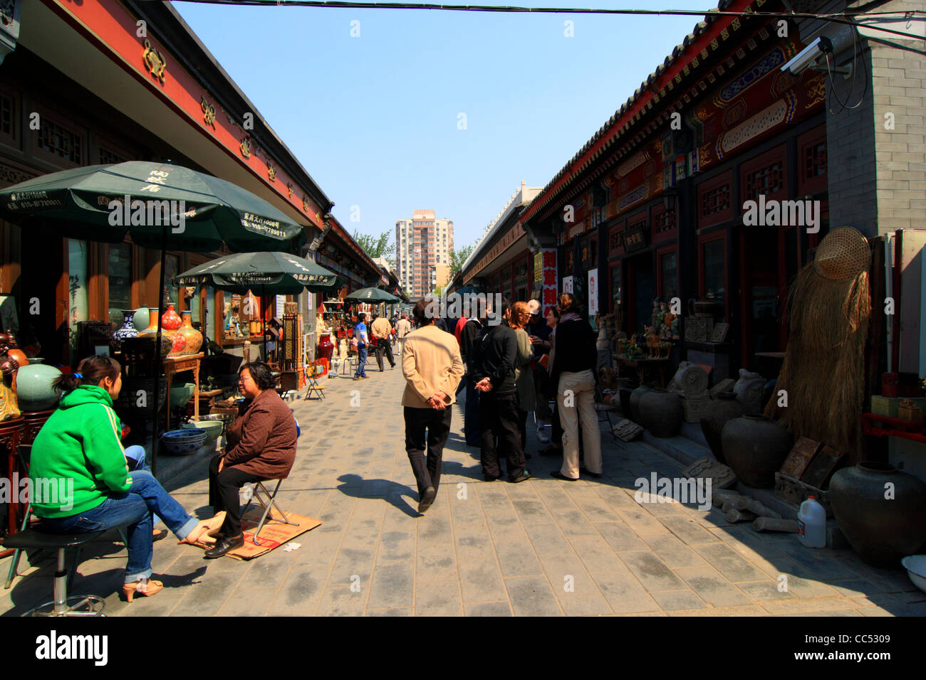 Panjiayuan Mercato di Antiquariato, Pechino, Cina Foto Stock