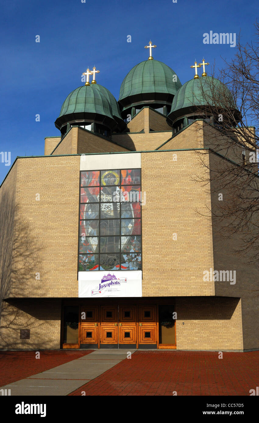 San Giosafat ucraino di rito slavo chiesa in Rochester NY USA Foto Stock