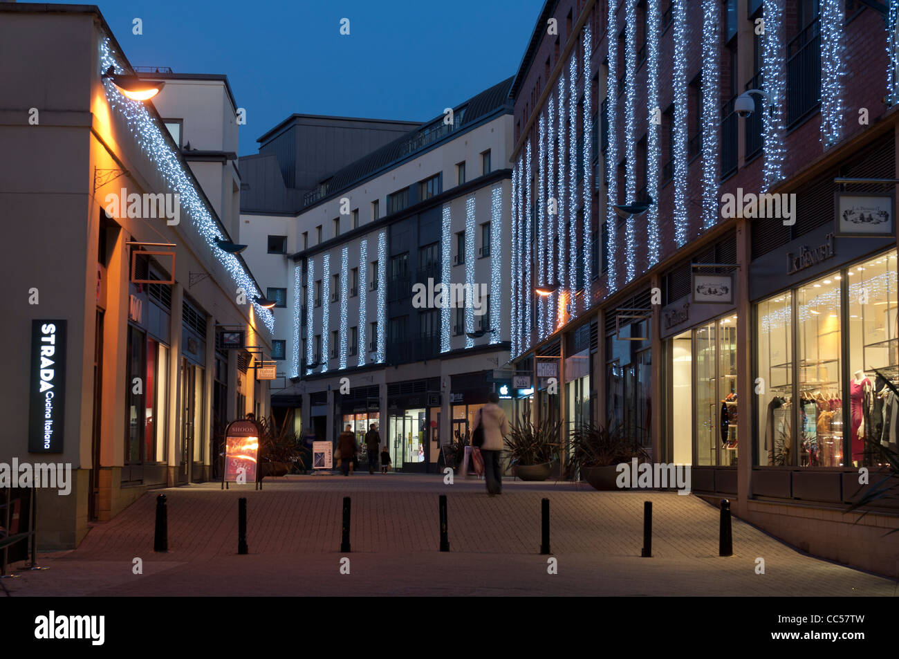 Regent Court a Natale, Leamington Spa, England, Regno Unito Foto Stock