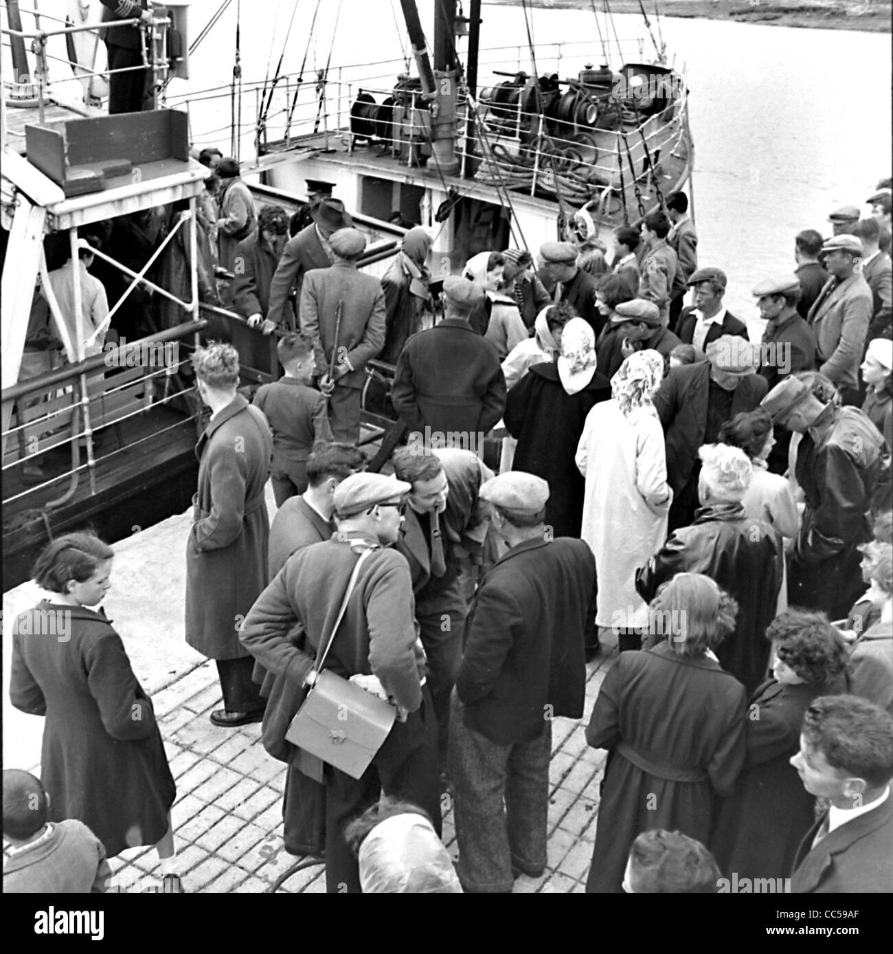 Appena arrivati ai visitatori le Isole Aran Galway Irlanda Foto Stock