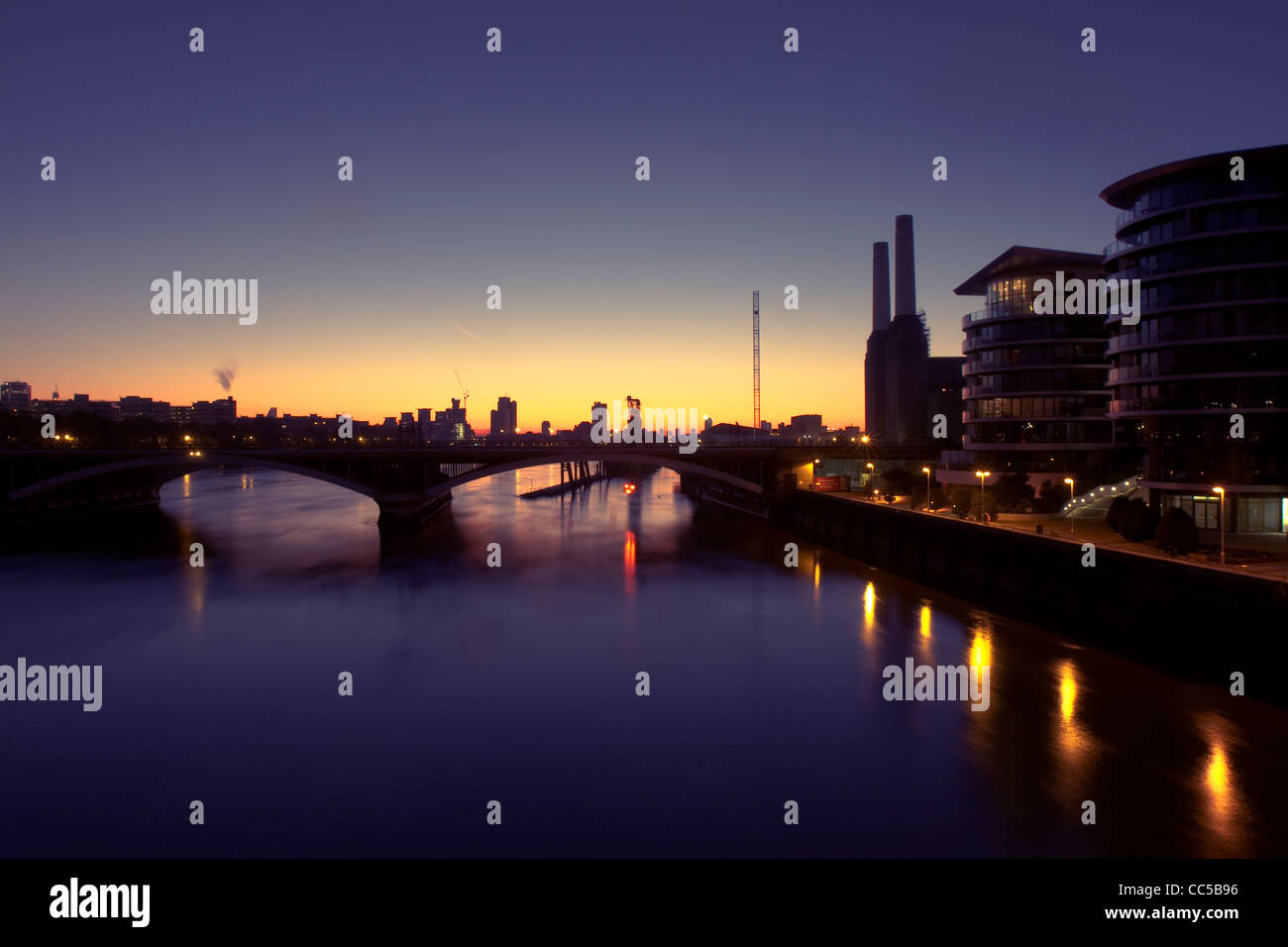 Battersea Power Station di Londra, Inghilterra Foto Stock