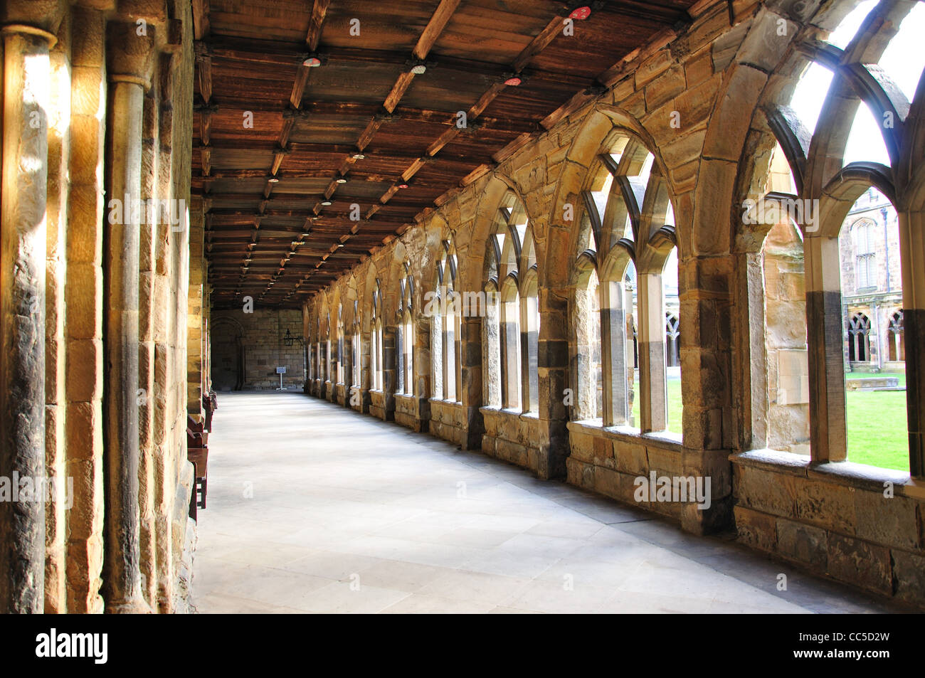 I Chiostri, Durham Cathedral Durham, County Durham, England, Regno Unito Foto Stock