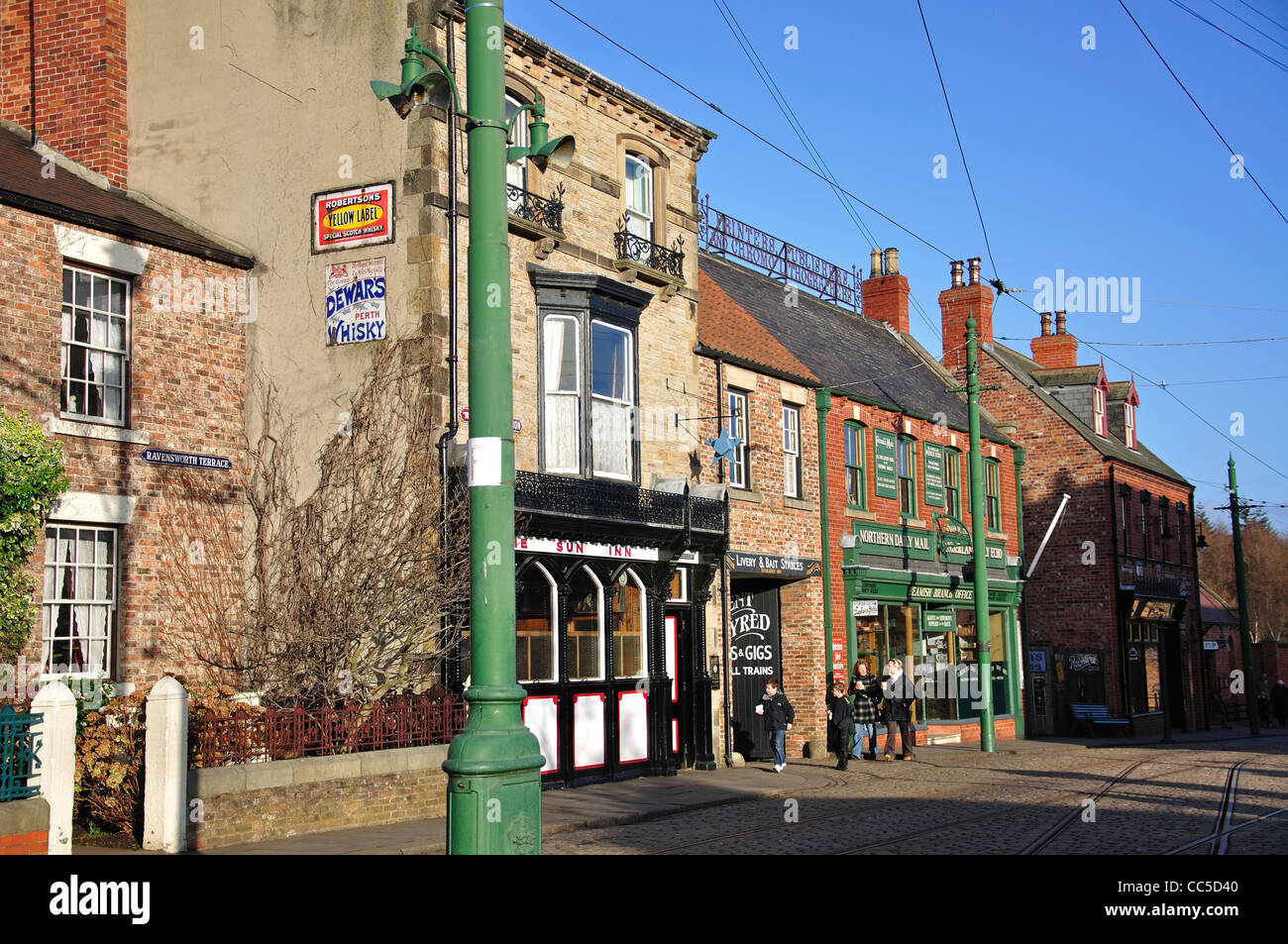Edwardian Town, Beamish, l'Inghilterra del Nord Open Air Museum vicino a Stanley, County Durham, England, Regno Unito Foto Stock