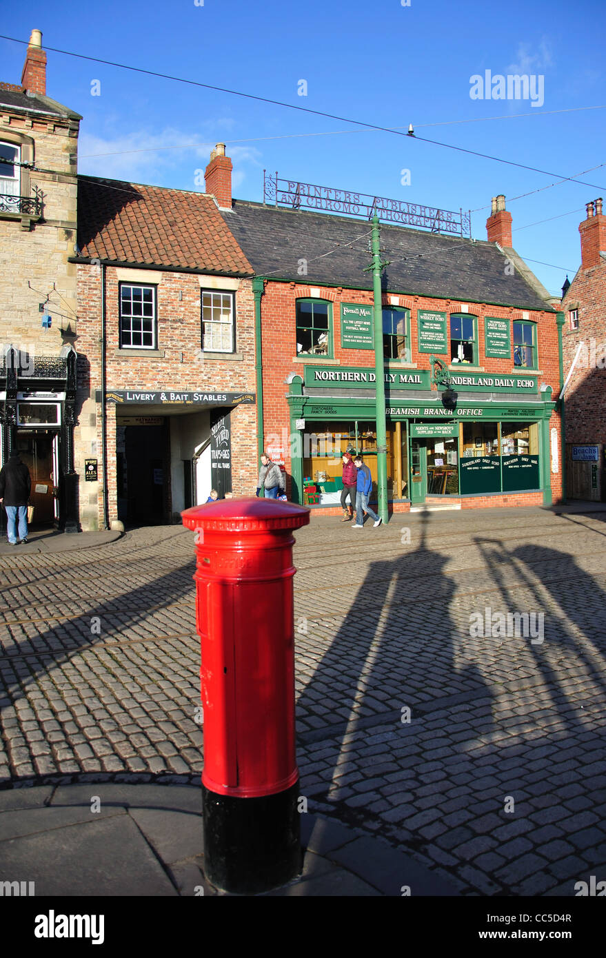 Edwardian Town, Beamish, l'Inghilterra del Nord Open Air Museum vicino a Stanley, County Durham, England, Regno Unito Foto Stock