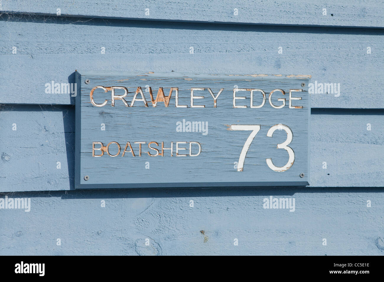 Il bordo di Crawley capannone in barca sul fiume Swan, Perth, Australia. Foto Stock
