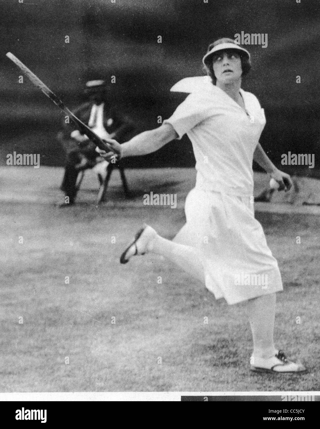 HELEN WILLS MOODY (1905-1998) noi giocatori di tennis nel 1924 Foto Stock