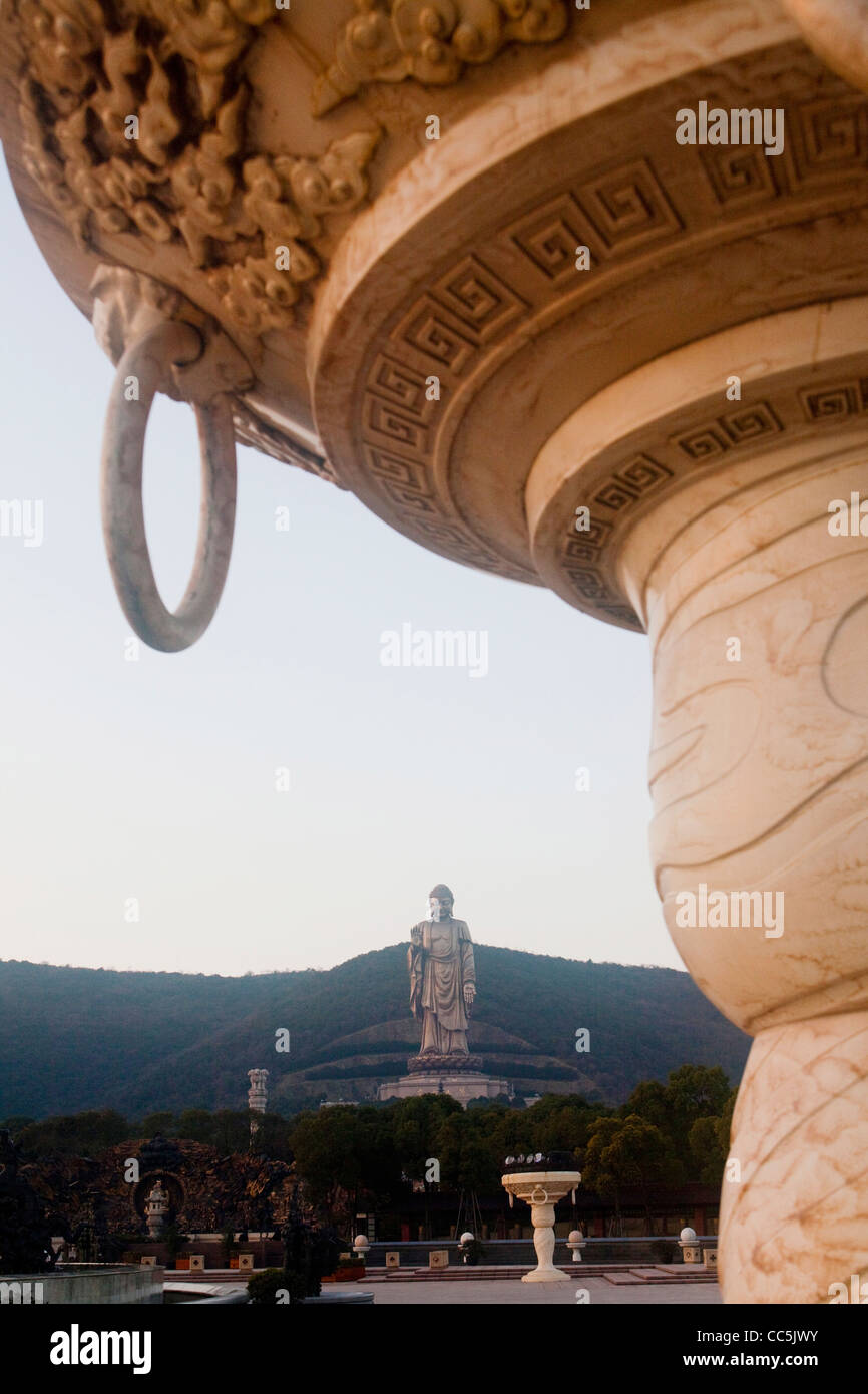 Grand Buddha, Ling Shan, Wuxi, Jiangsu , Cina Foto Stock