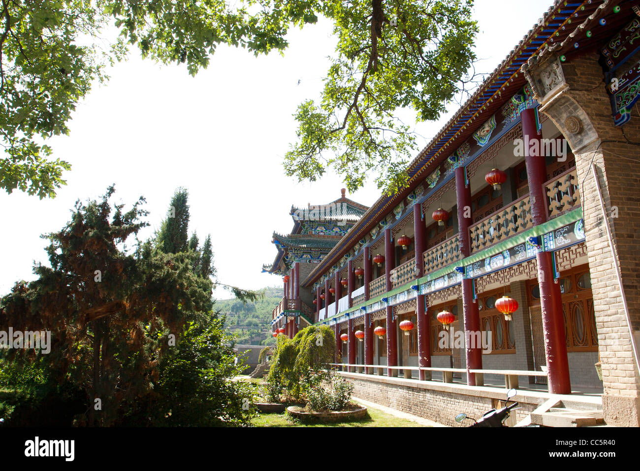 Baiyun Guan, Monte Baiyun Scenic Area, Yulin, Shaanxi , Cina Foto Stock