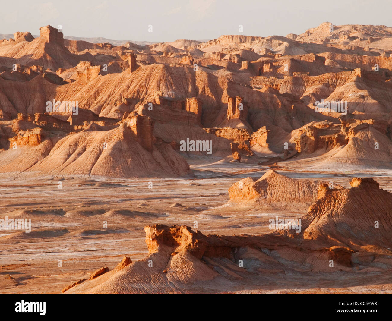 Urho Castello fantasma, Karamay, Xinjiang, Cina Foto Stock