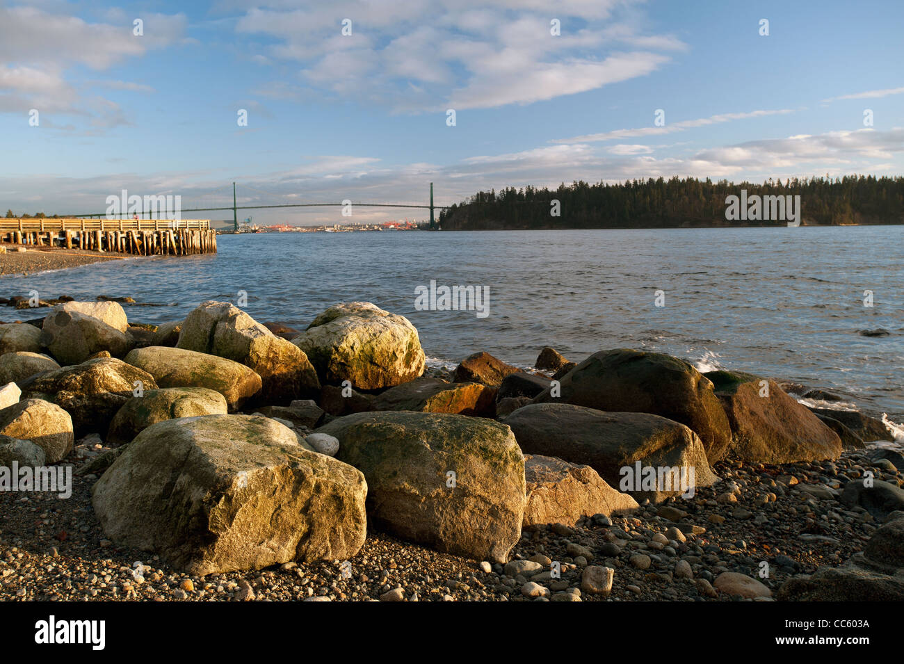 Spiagge di West Vancouver in riva al mare Foto Stock
