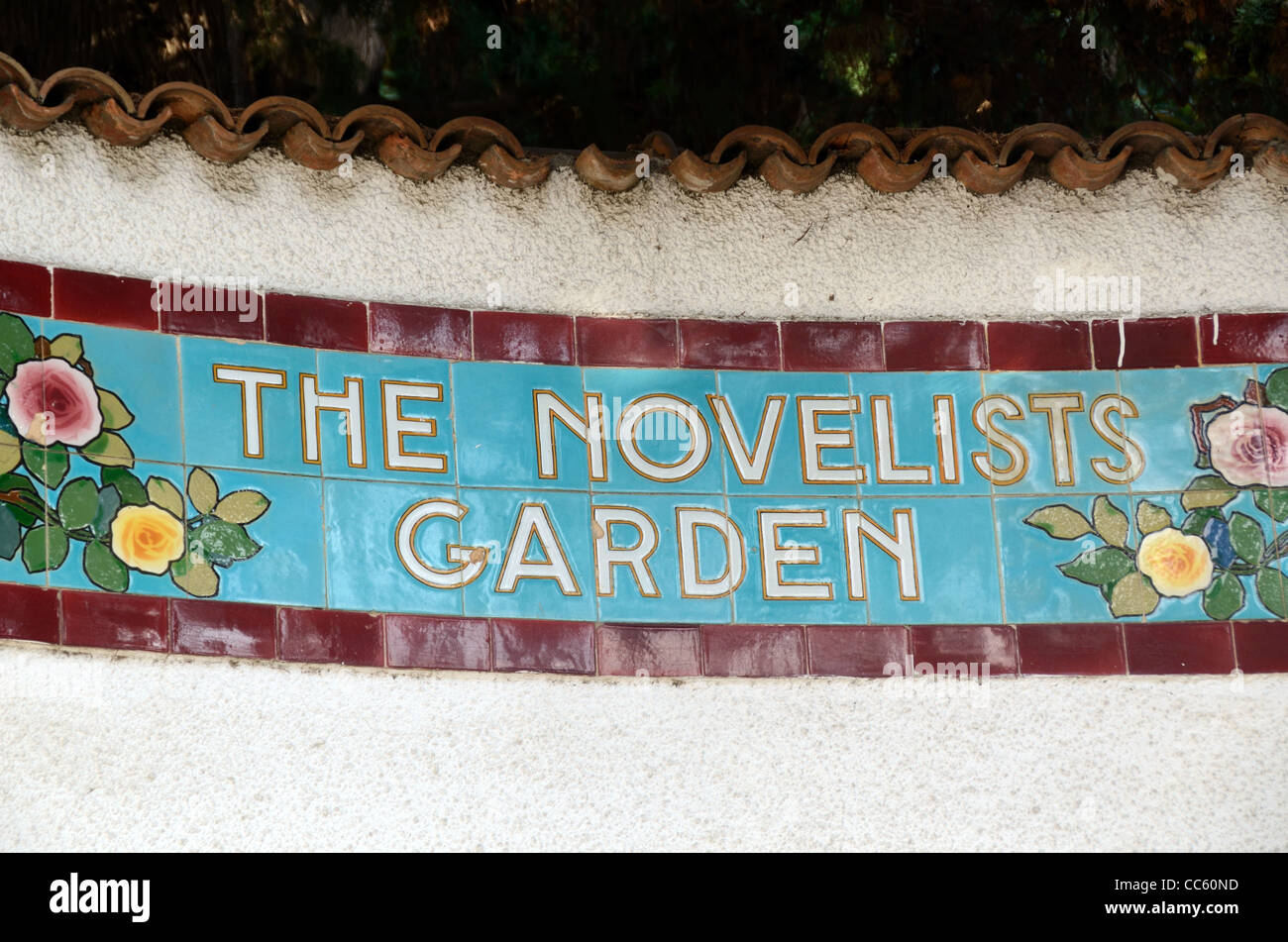 Fontana Rosa Garden o il Novelists Garden Menton Francia Foto Stock