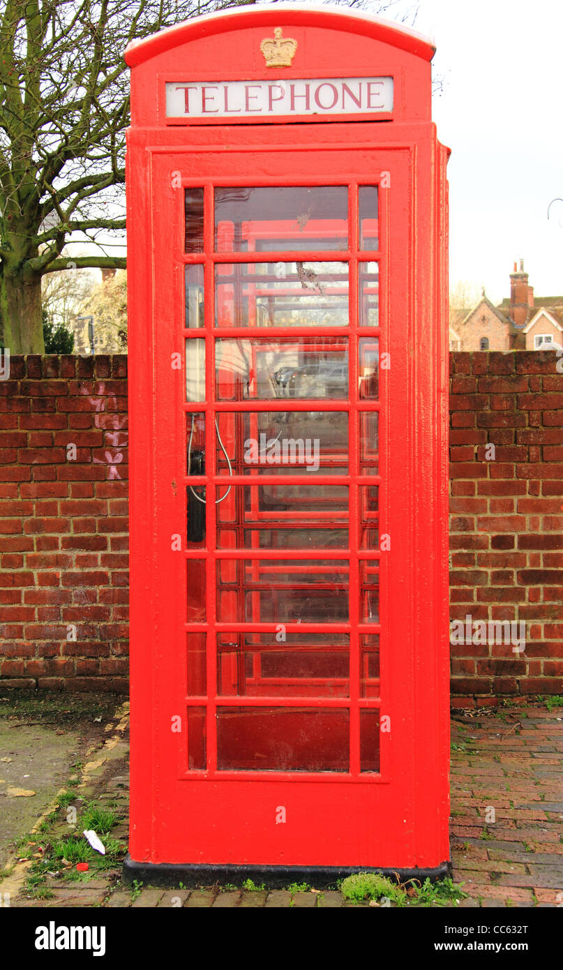 Telefono rosso Box Foto Stock