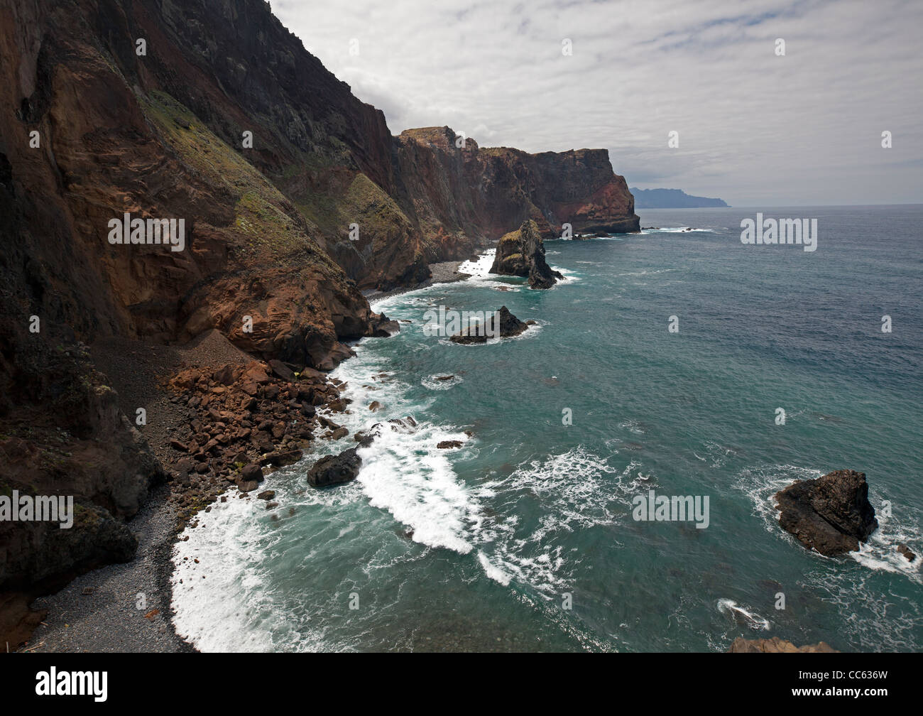 Scenario Shore nell'isola di Madeira Foto Stock