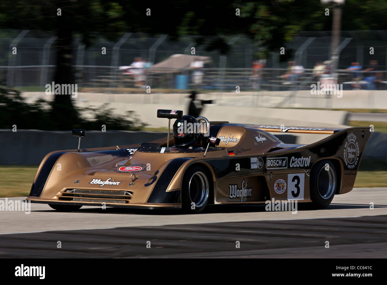 Vintage Sports Car Racing Road America, Wisconsin Foto Stock