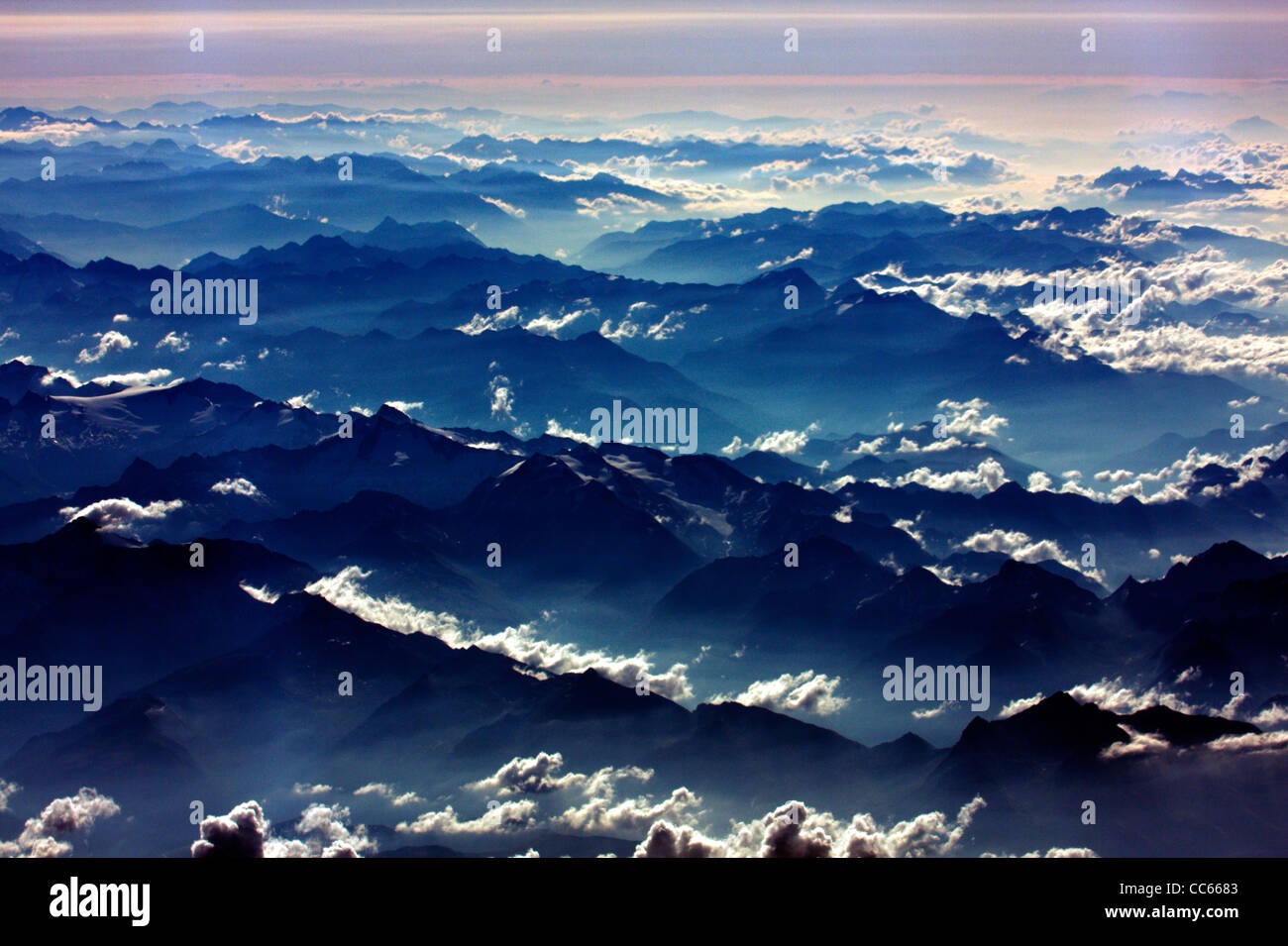 Paesaggio alpino Foto Stock