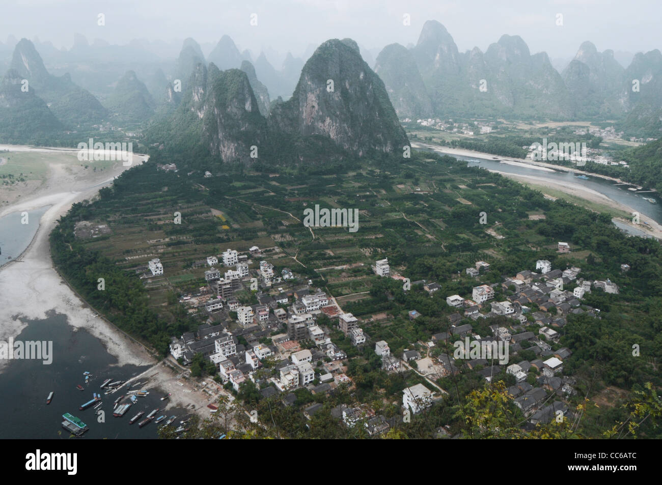 Il fiume Li Scenic Area, Guilin, Guangxi , Cina Foto Stock