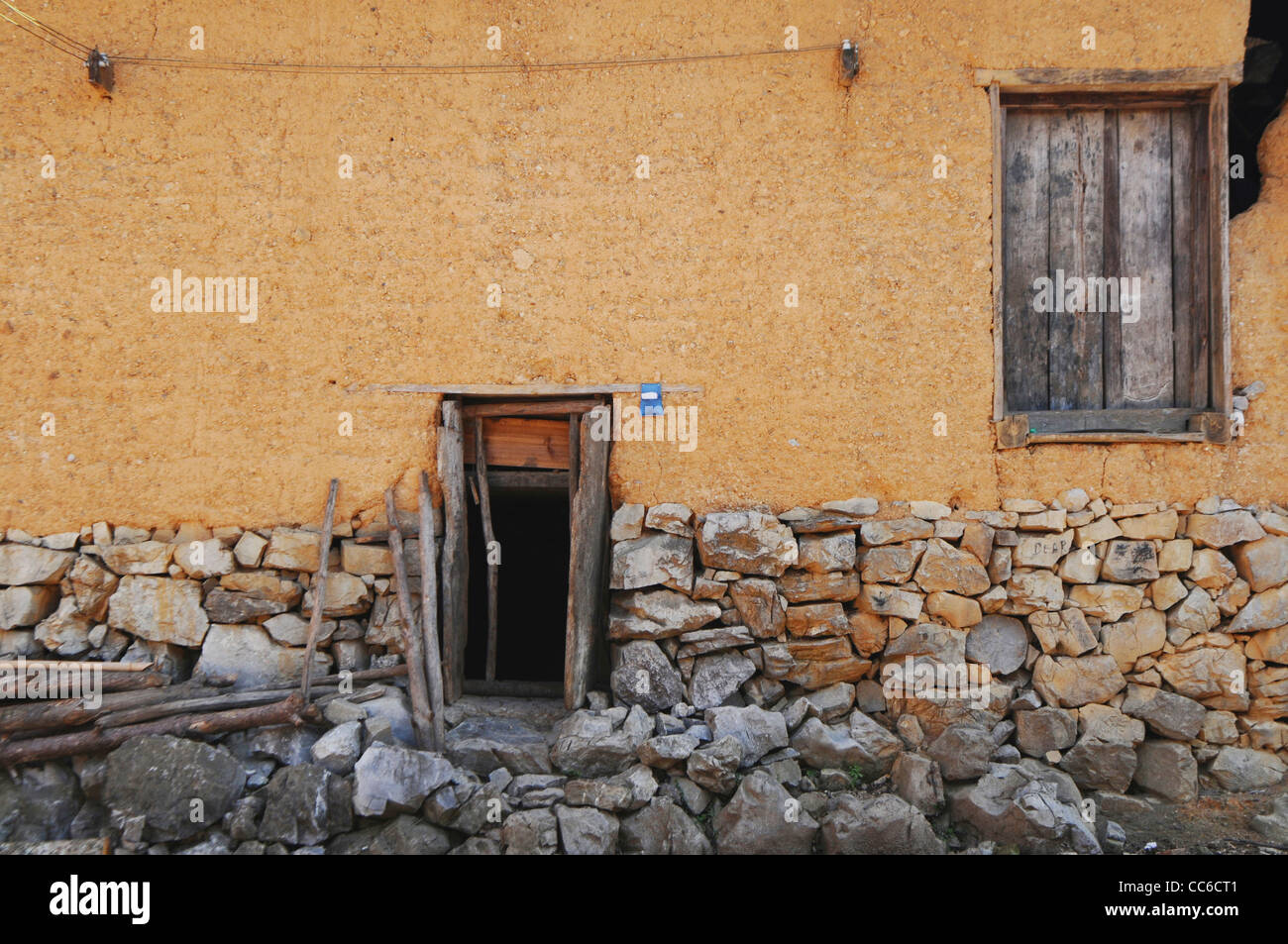 Baiku Yao house, Hechi, Guangxi , Cina Foto Stock