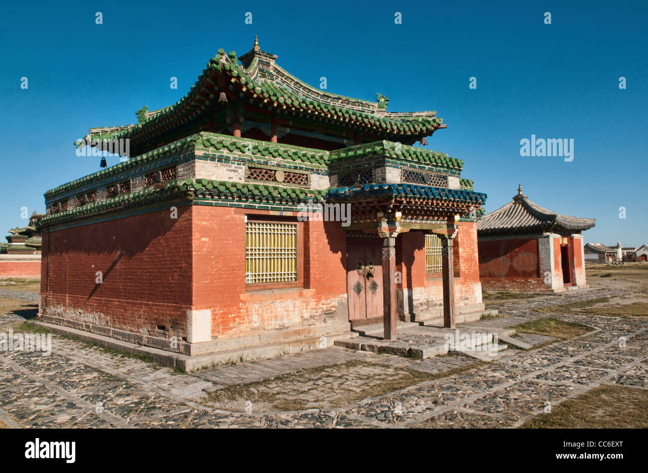 Tempio di Erdene Zuu monastero in Mongolia centrale Foto Stock