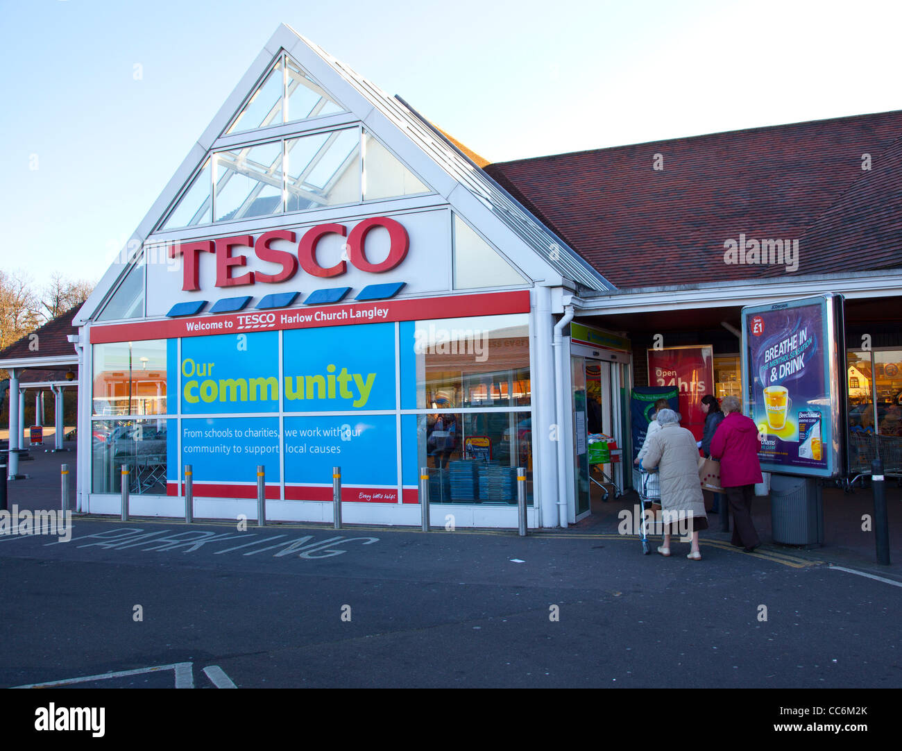 Tesco Super store Foto Stock