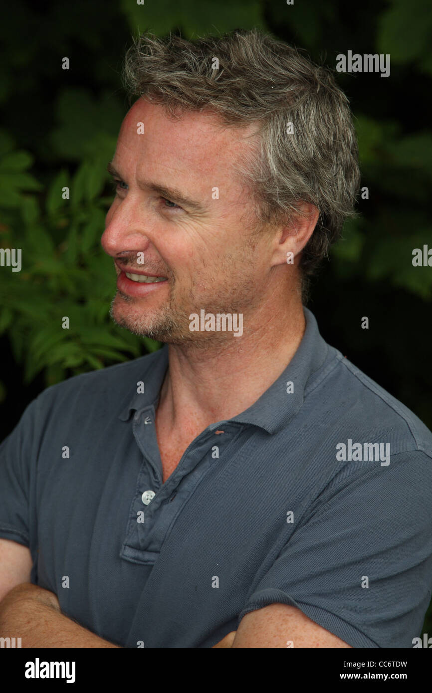 Eddie Irvine, ex Formula Uno racing driver Foto Stock